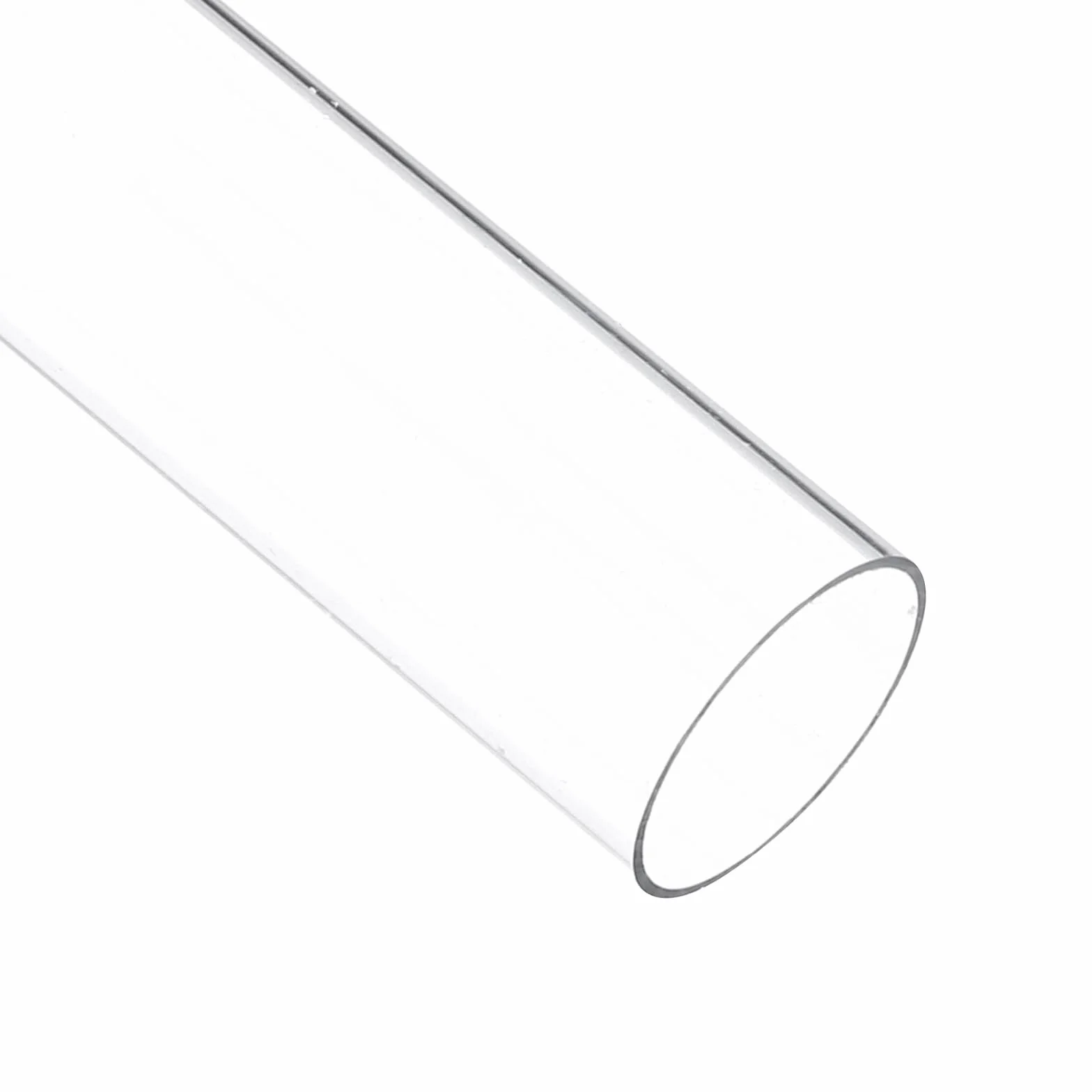 QUARKZMAN Przezroczyste sztywne rury 2 cale (50 mm) ID x 2 1/16 cala (52 mm) OD x 1 stopka (305 mm) długość okrągła rura poliwęglanowa z tworzywa sztucznego