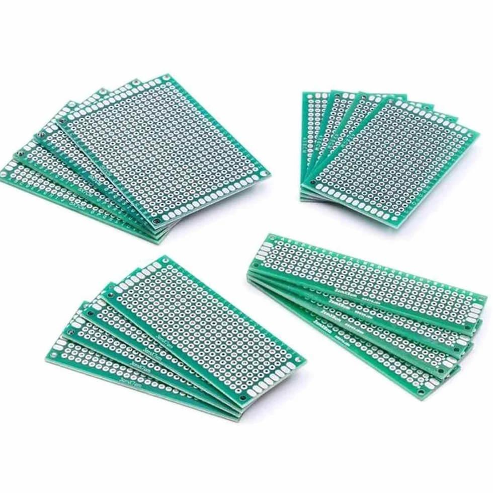 MMOBIEL Zestaw prototypowych płyt PCB kompatybilny z zestawami Arduino i projektami elektronicznymi DIY - płytka drukowana - 40 szt. - uniwersalny zestaw 5 rozmiarów