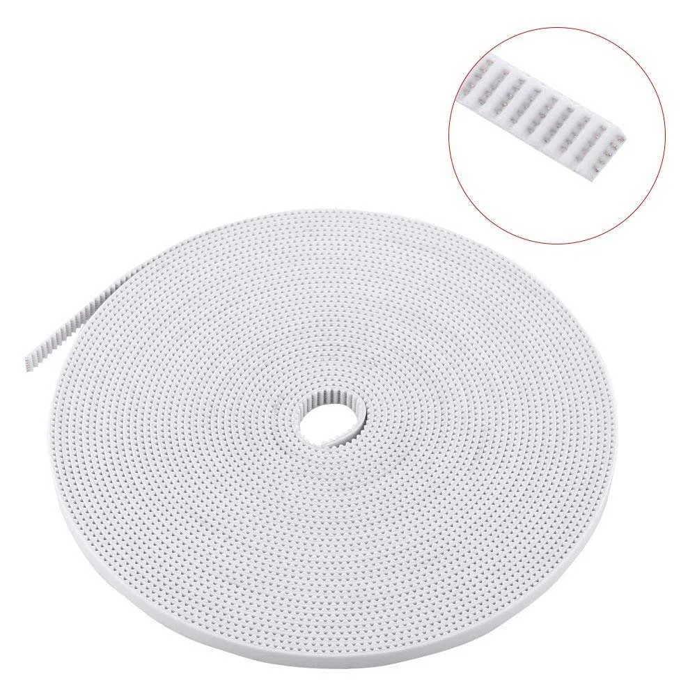 10m 6mm Szerokość Paska Rozrządu Gt2 6mm Stalowy Rdzeń Pasek Rozrządu do Drukarki 3d Biały 2gt6 Otwarty Koniec Materiał Pu ze Stalowym Rdzeniem Akcesoria do Drukarki 3d