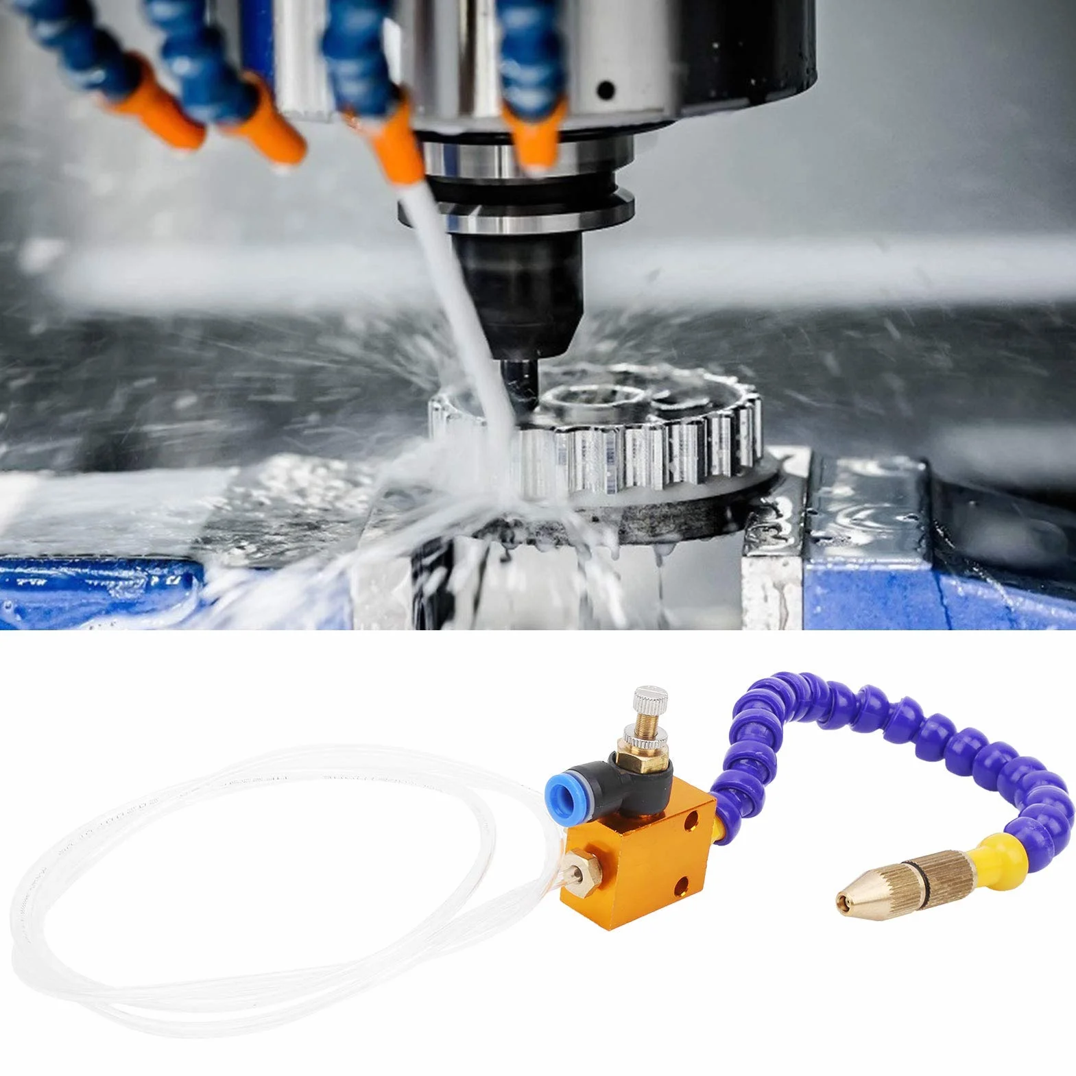 System smarowania chłodziwa do tokarki CNC 8mm z przewodem powietrznym