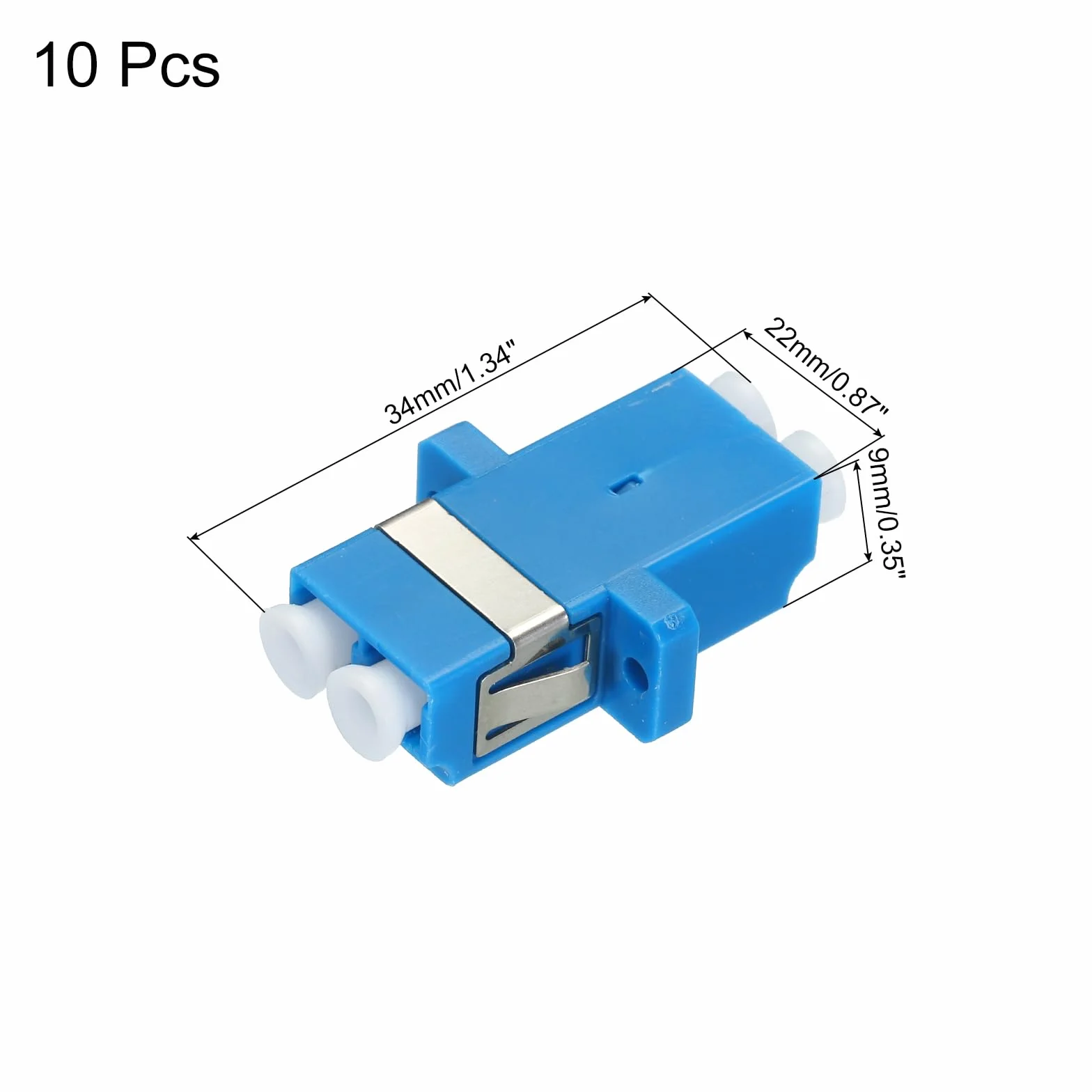 QUARKZMAN Łącznik światłowodowy LC do LC UPC pojedynczy tryb podwójny adapter LC-LC UPC do sieci internetowej złącze 10 szt