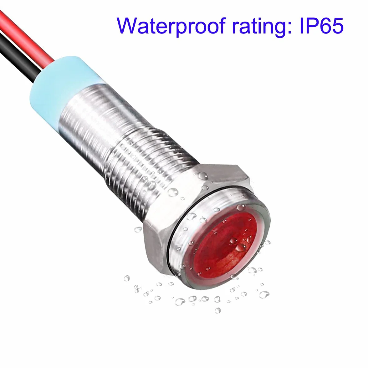 6 Sztuk Lampka Kontrolna LED 220V-230V AC 6mm Panel Pilot Dash Czerwony Żółty Zielony