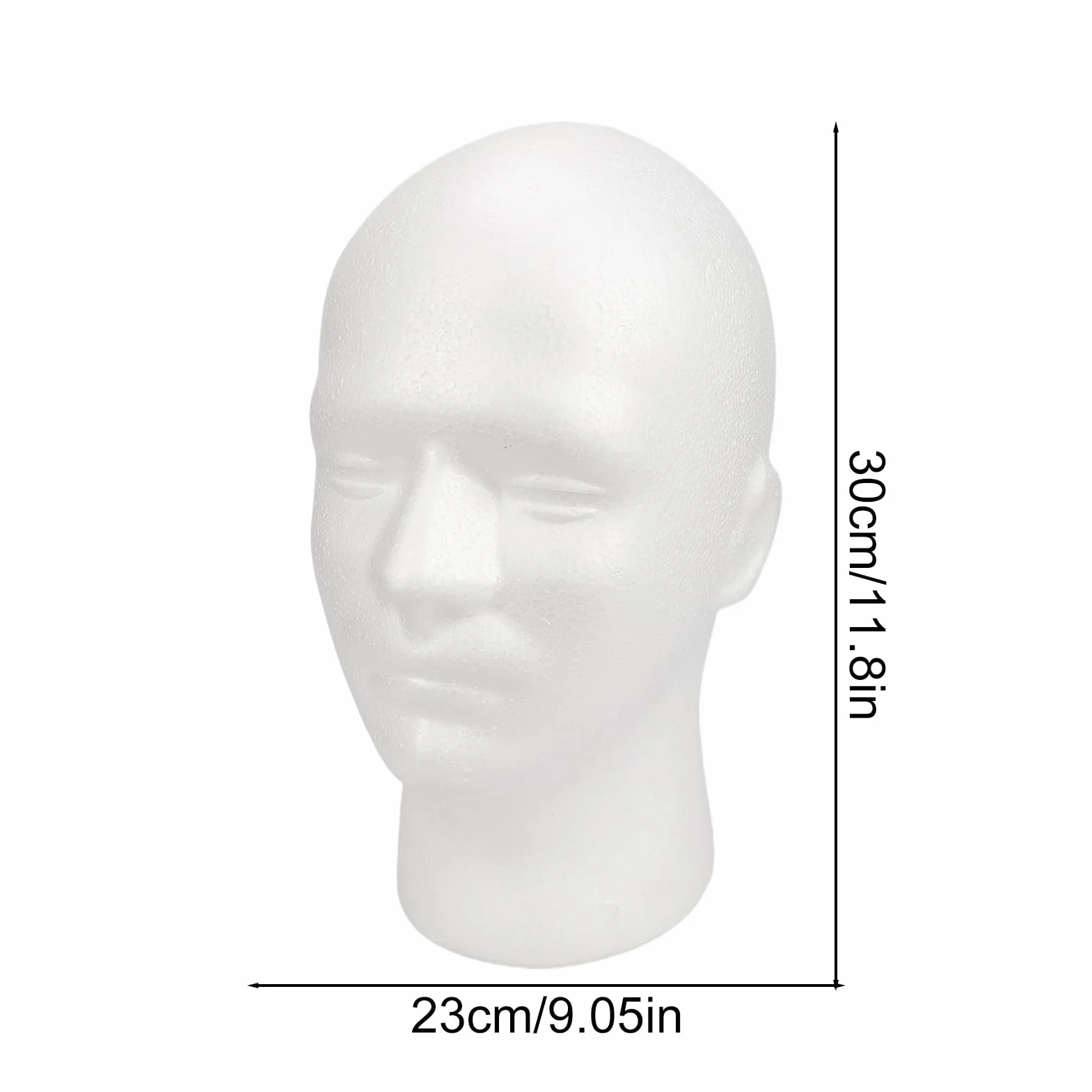 Wig Mannequin Head Stand, Hat Display Head, Male Head Stand, Foam Hat Display