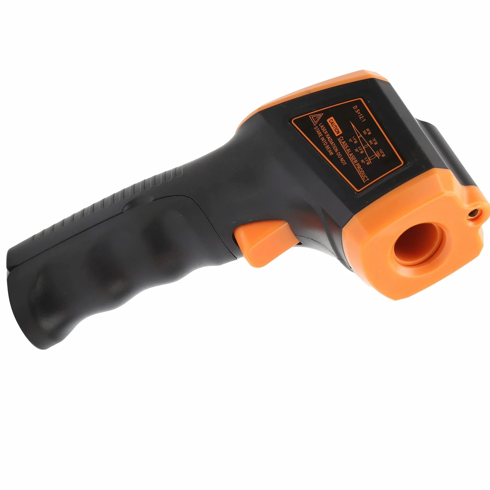Pistolet do pomiaru temperatury YWBL-WH, termometr na podczerwień, z wyświetlaczem LCD Bezdotykowy termometr przemysłowy GM320S (pomarańczowy), termometr na podczerwień i