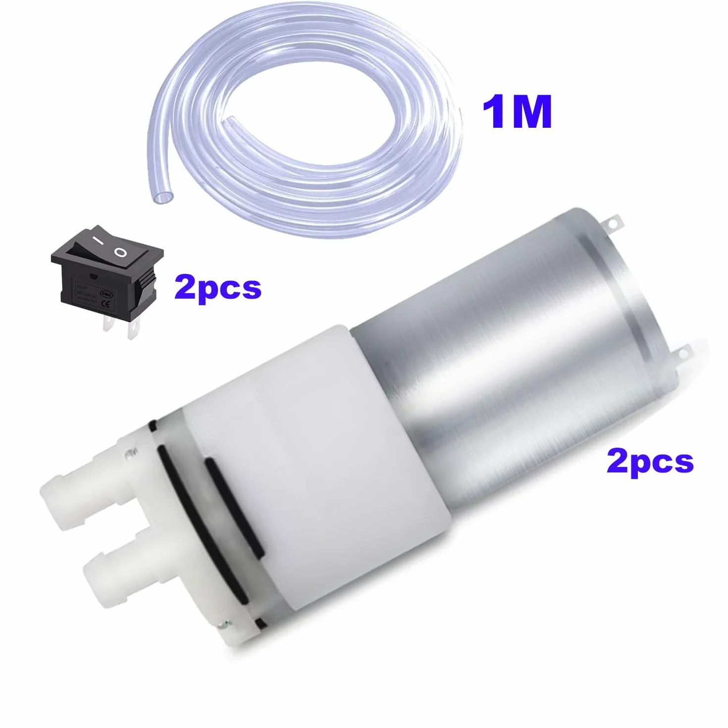 RUNCCI-YUN 2 pary DC 12V 370 Mini pompa wodna samozasysająca elektryczna membrana do ekspresu do herbaty chłodzenie wodą zbiornik na ryby