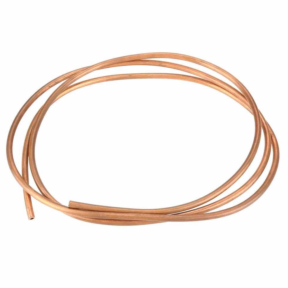 Rura miedziana miękka 2M OD 6mm x ID 4mm miedź T2