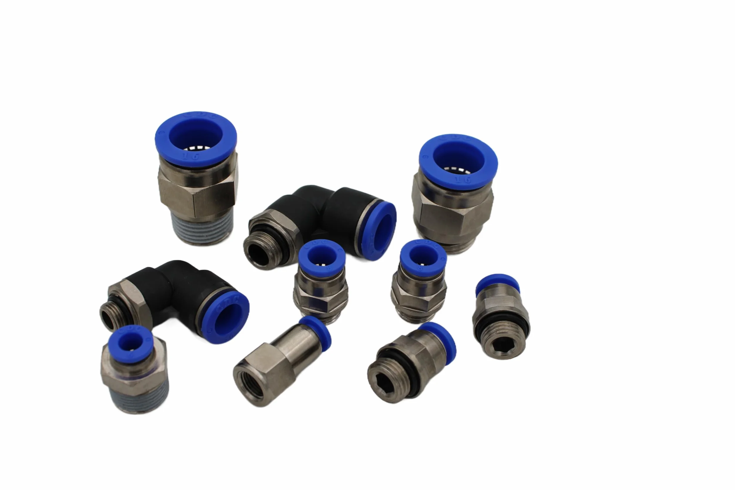 CDC pneumatyczne złącza wtykowe, proste G 1/8" na 8 mm IQS MPC 08G01, 4 sztuki