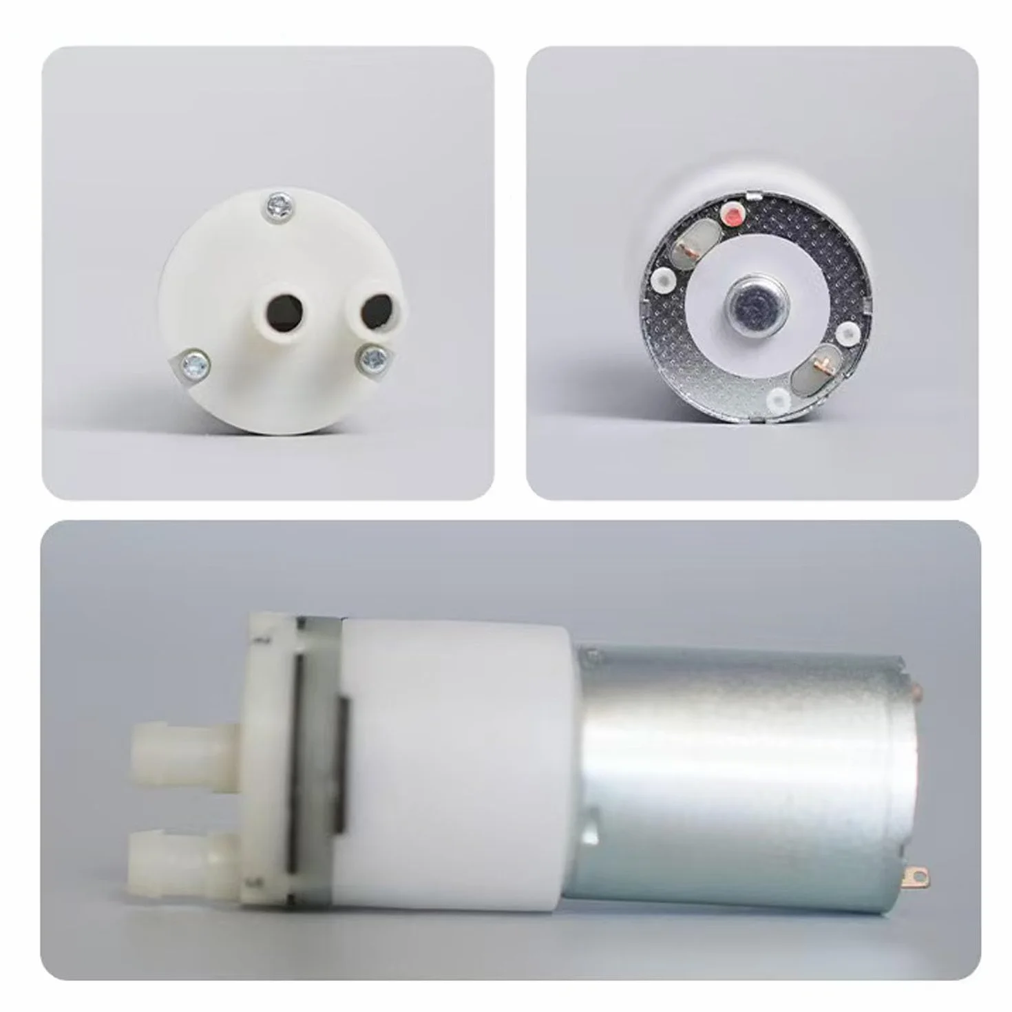 RUNCCI-YUN 2 pary DC 12V 370 Mini pompa wodna samozasysająca elektryczna membrana do ekspresu do herbaty chłodzenie wodą zbiornik na ryby