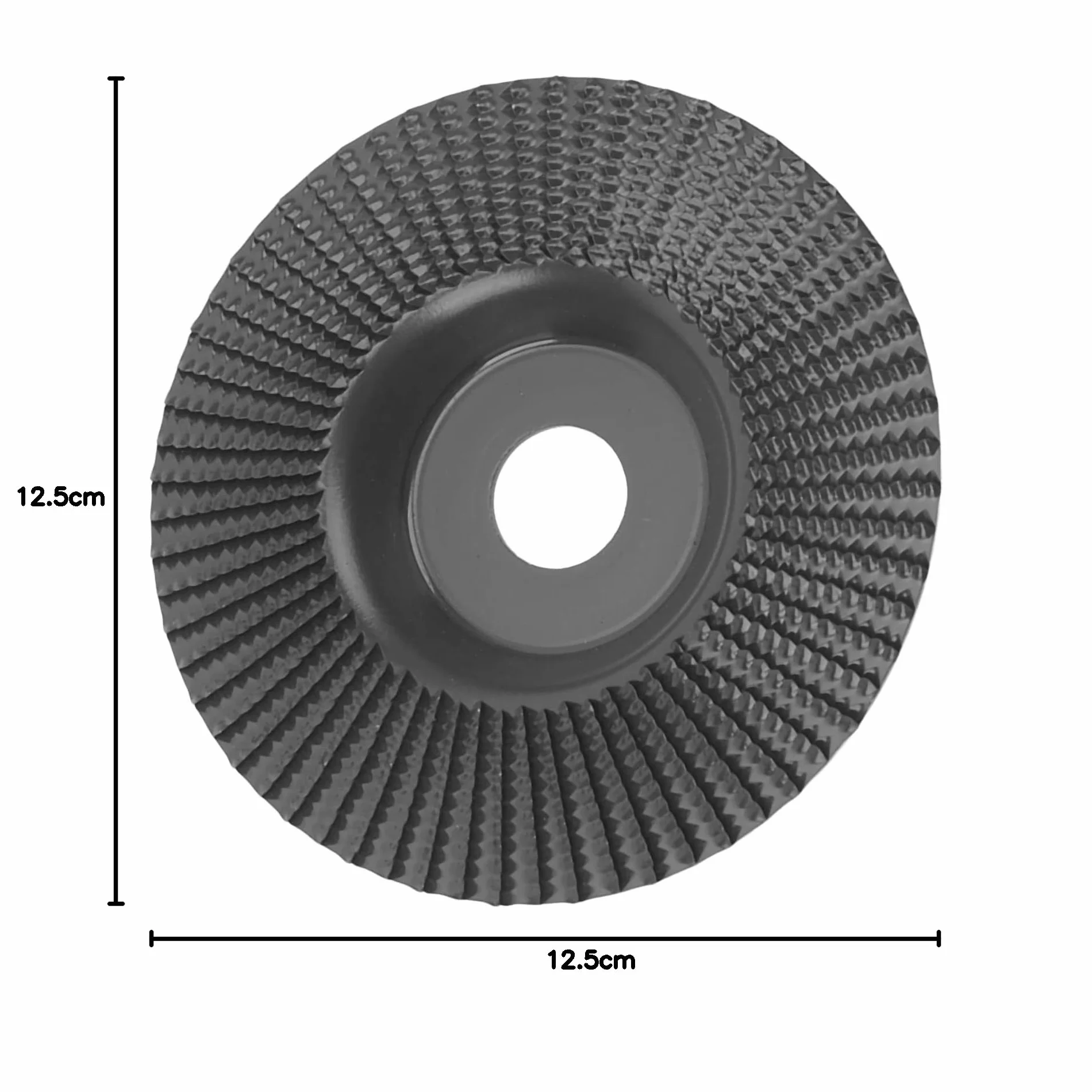 Tarcza do Rzeźbienia w Drewnie 125mm z Węglika Wolframu Szlifierska Czarny