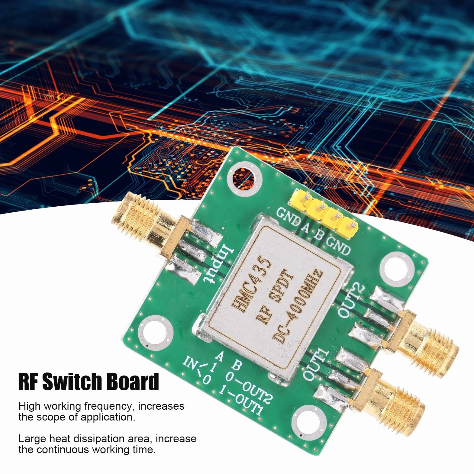 Moduł przełącznika RF SPDT DC-4000 MHz wysoka częstotliwość