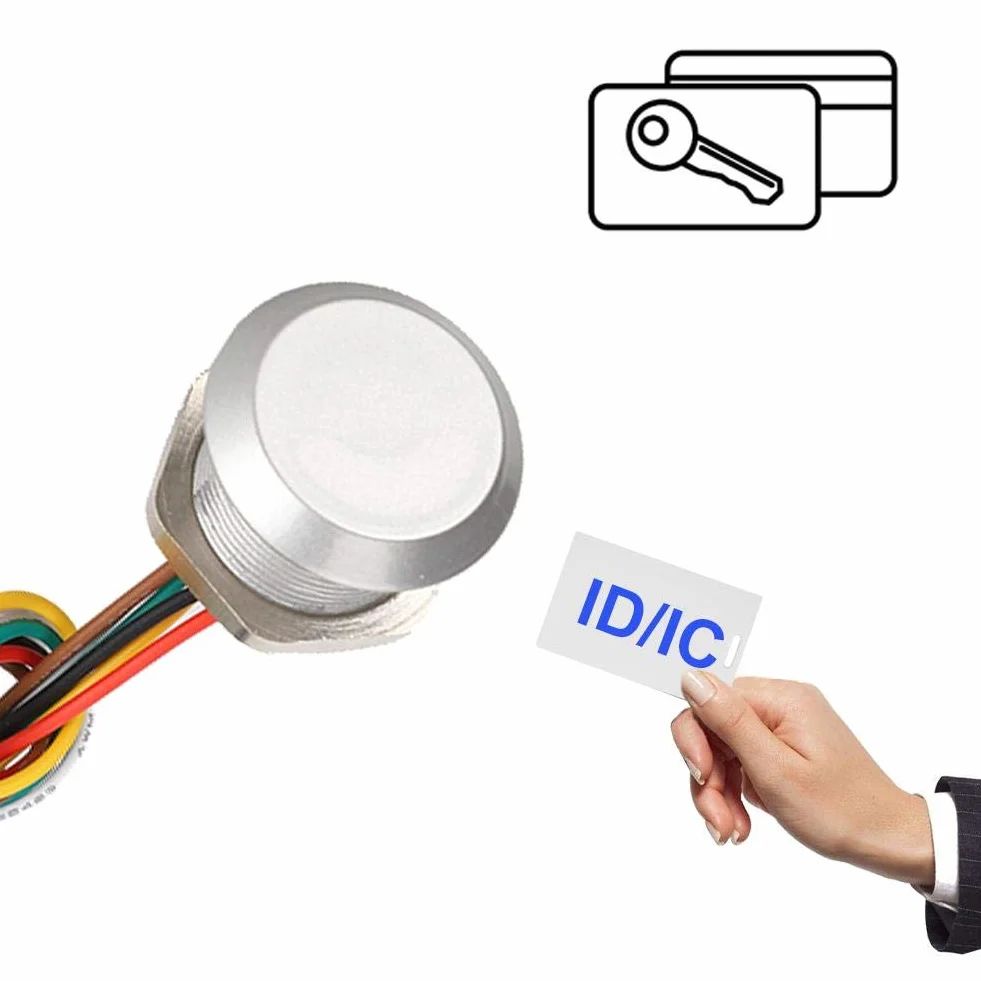 Sutinna Czytnik RFID mini kontroler wodoodporny Wiegand26/34 125 kHz 13,56 MHz