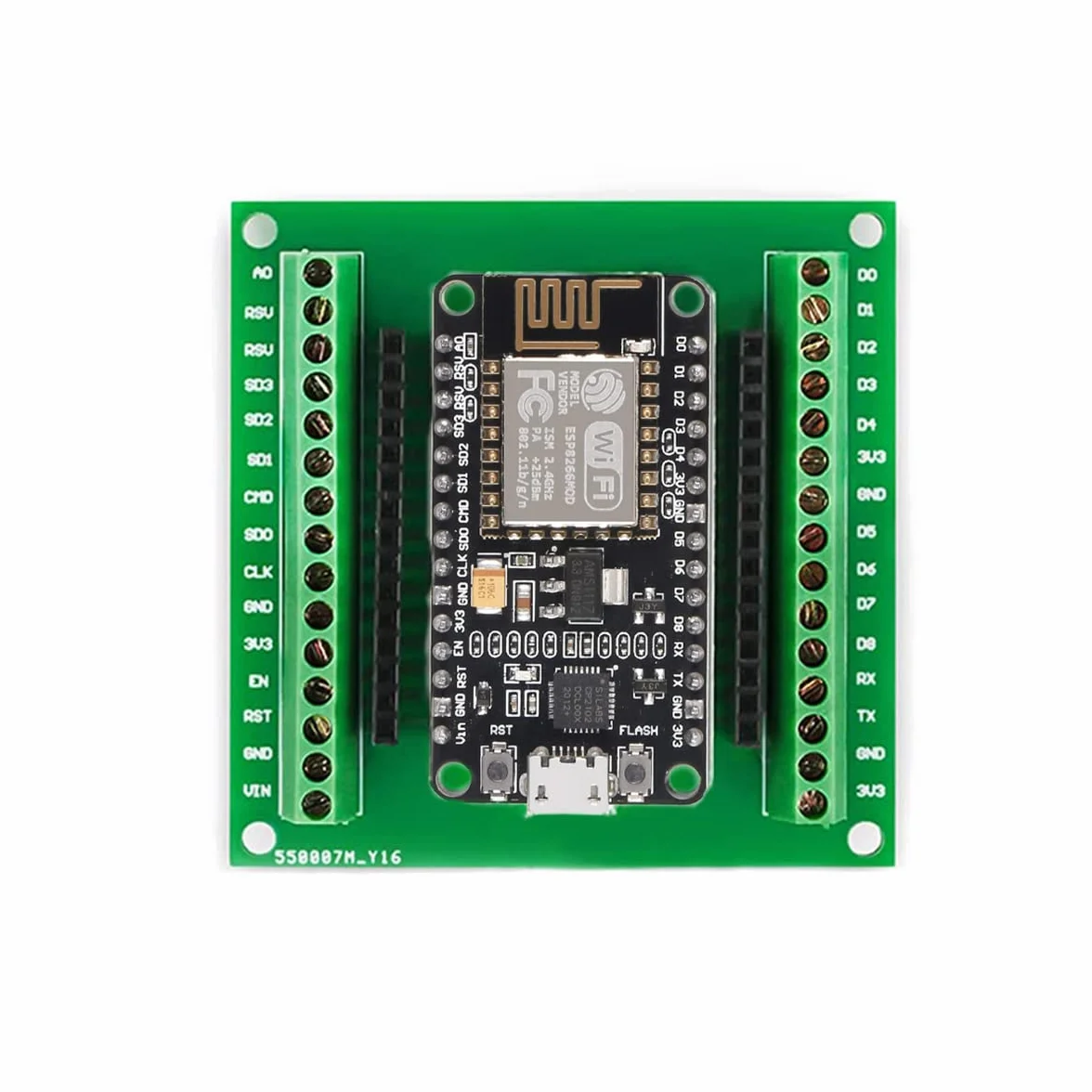 Hailege 3pcs ESP8266 NodeMCU GPIO Board Pin Out IO Out 1 into 2 for ESP8266 ESP-12E NodeMCU Development Board