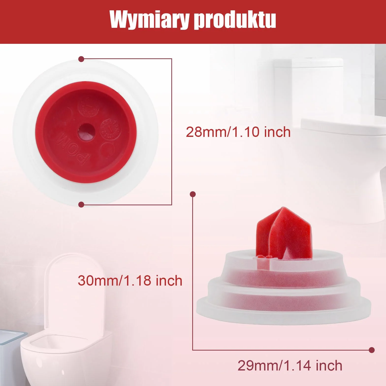 Membrana uszczelniająca do zaworu napełniającego WC TECE 3 sztuki