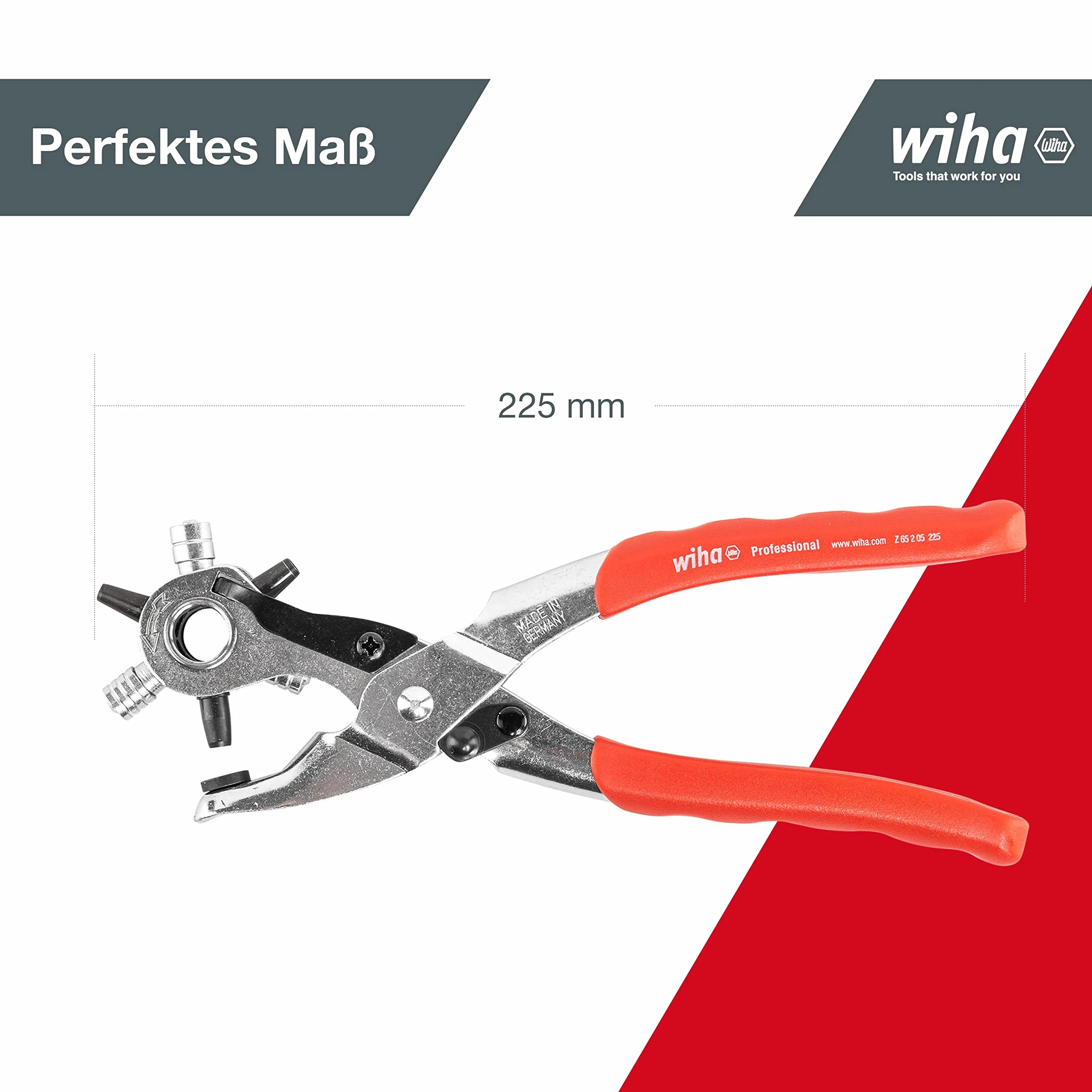 Wiha Z65222505 szczypce do dziurkowania profesjonalne, 225 mm