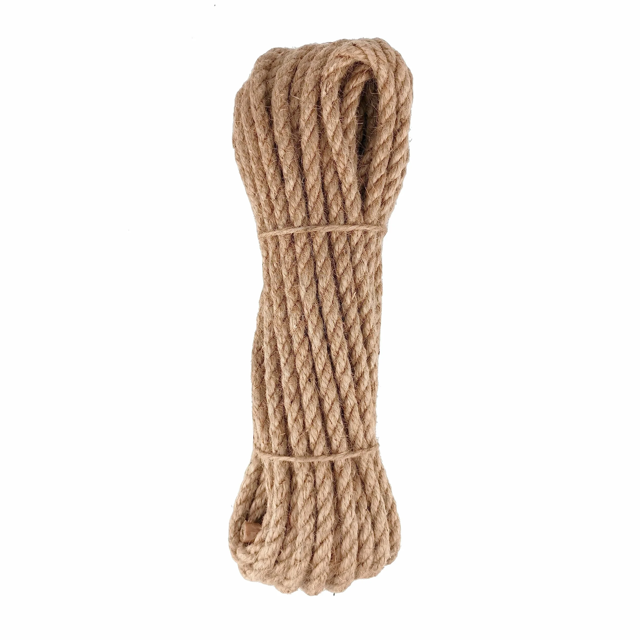 D.RECT - Linka jutowa 8 mm 10 m – lina konopna z włókien naturalnych włókien liny liny jutowej przędza jutowa lina jutowa lina z włókna jutowego sznurek jutowy pleciony sznurek jutowy pleciony