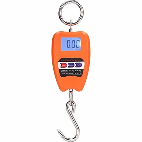 Elektroniczna Waga Hakowa o Udźwigu 200 Kg, Przenośna Waga Wisząca z Ekranem LCD, materiał ze Stali Nierdzewnej do, polowań, Wędkarstwa, Warsztatu, Rodziny