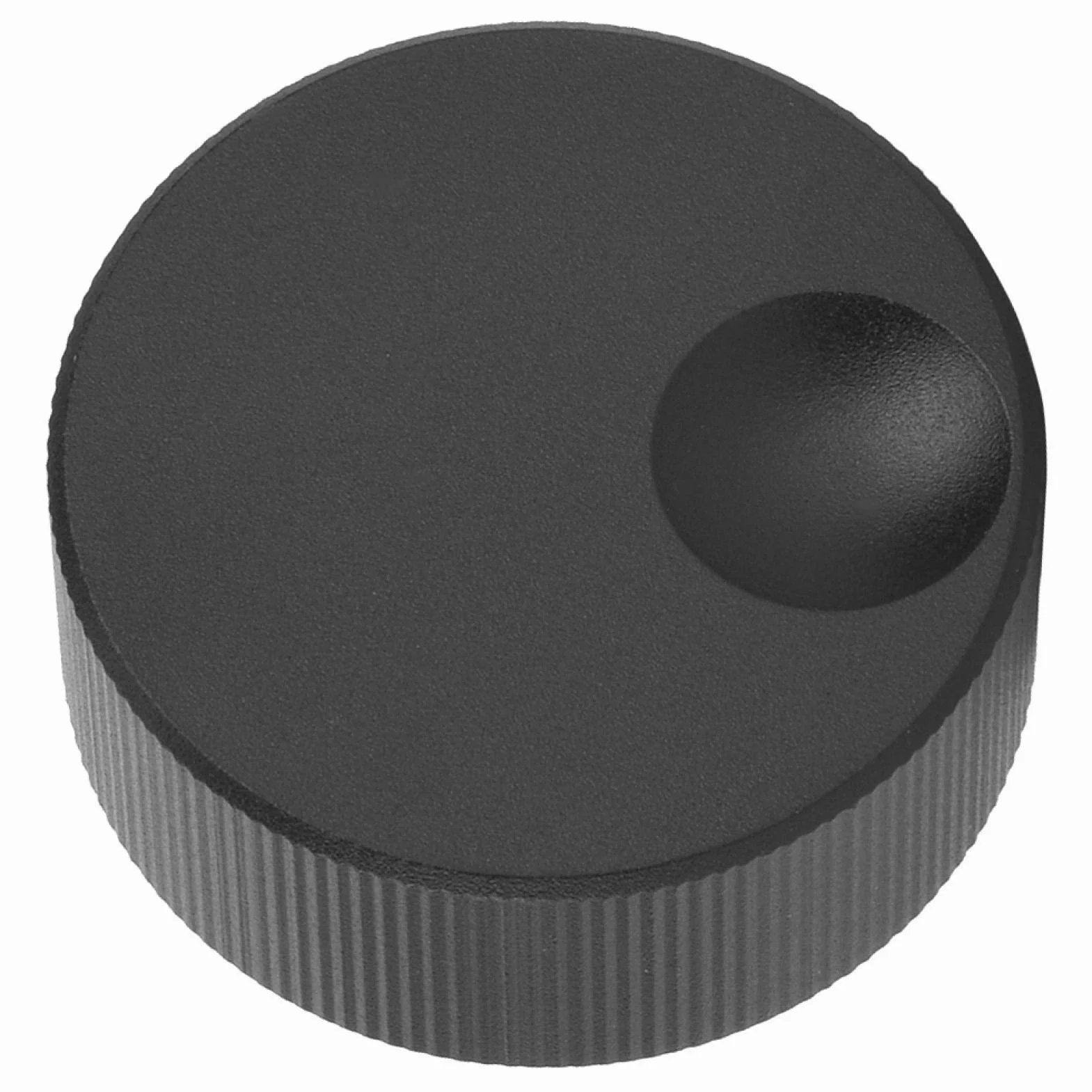 Pokrętło regulacji głośności 32x13mm Czarne matowe, solidne aluminiowe pokrętło do potencjometru 6mm