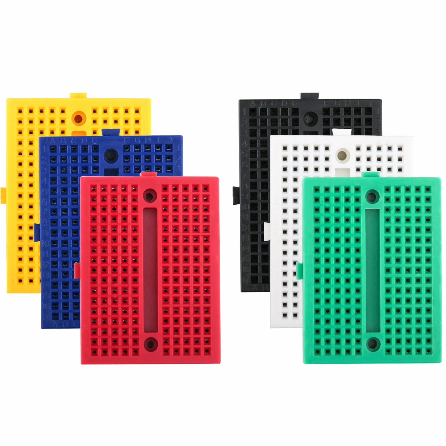 ELEGOO Zestaw 6 sztuk 170 Tie Points Mini Breadboard Kit do Arduino