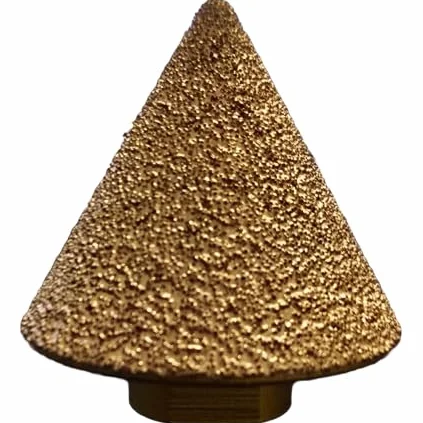 GETAR Frez Diamentowy Stożkowy 0-50mm | Pogłębiacz na Szlifierkę M14 | do Fazowania i Powiększania Otworów w Gresie, Płytkach, Granicie | CSH04000050-GT