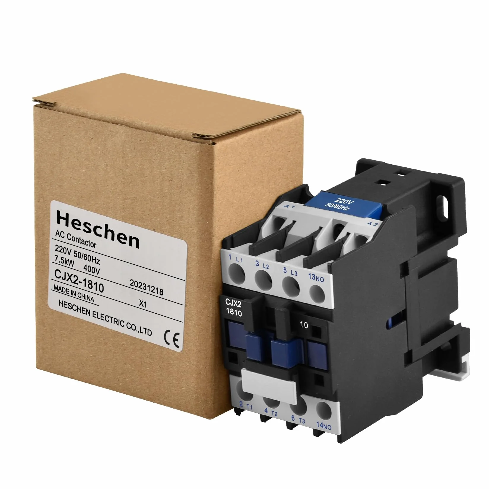 Heschen CJX2-1810 3-biegunowa cewka stykowa 220 V 50/60 Hz 660 V 25 A