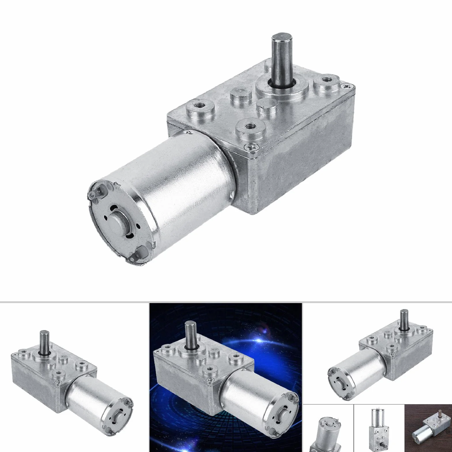 DC 12V Wysoki Moment Obrotowy Odwracalna Redukcja Silnik Elektryczny Wysoki Moment Obrotowy Motoreduktor ślimakowy Skrzynia Biegów Motoreduktor ślimakowy Silnik Redukcyjny(20 tr/min)