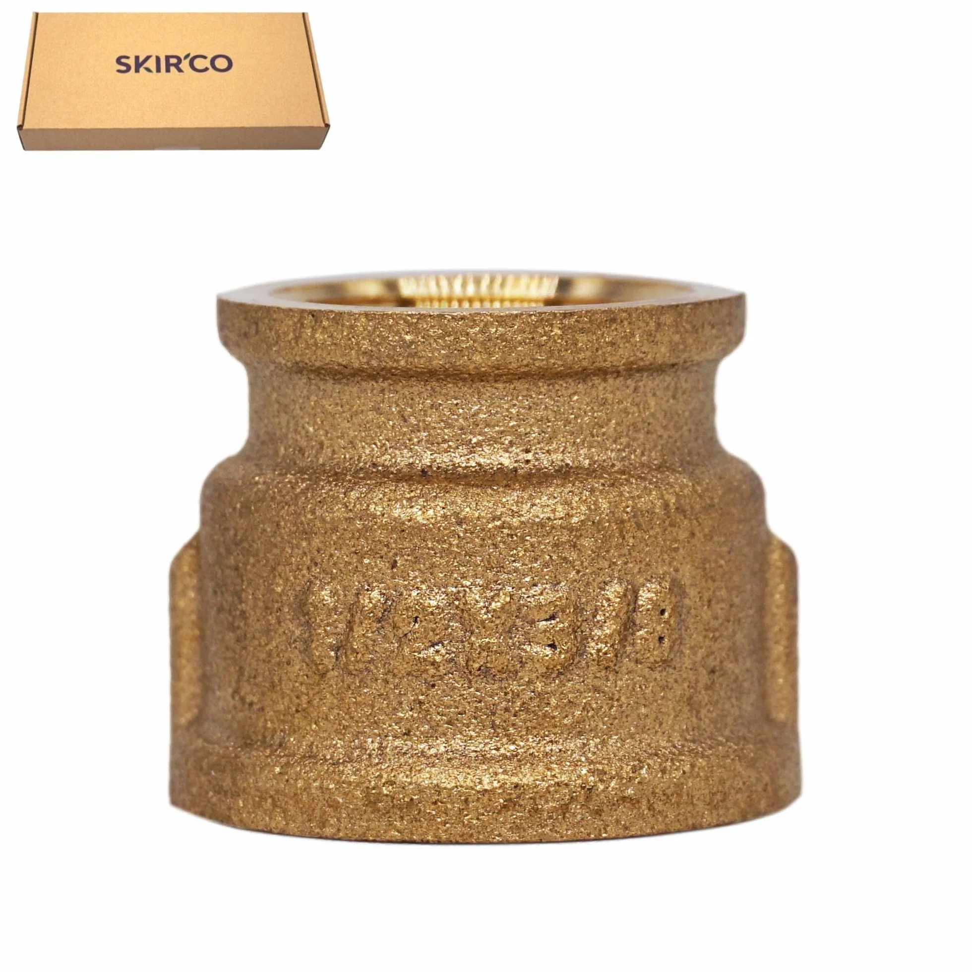 SKIR'CO Mosiężne mufy redukcyjne 1/2" x 3/8" gwint wewnętrzny BSP