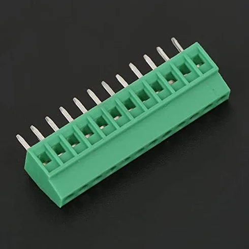 10 szt./zestaw 12 pinów 2,54 mm skok PCB śruba złącze blokowe stabilne zielone PCB uniwersalna śruba