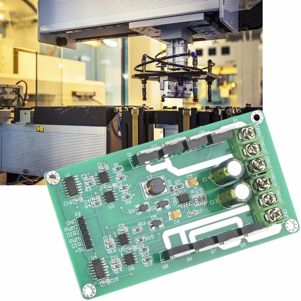 Moduł sterownika silnika Dual DC H-Bridge 3 ~ 36 V 10 A Peak 30 A moduł PWM do regulacji prędkości, MOSFET IRF3205 moduł napędowy silnika Driver Board do robota Smart Car