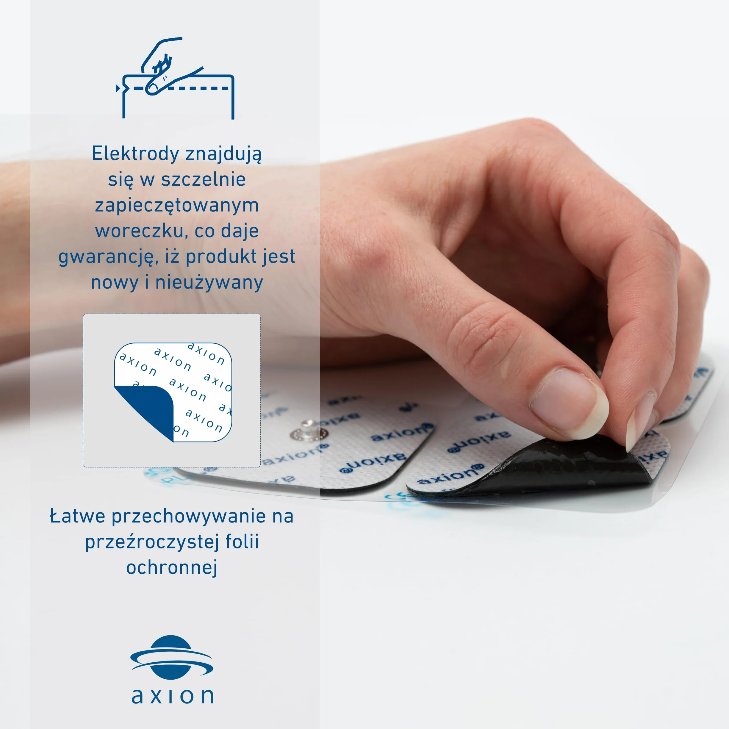 4 Elektrody żelowe 10x5cm TENS- EMS snap pasujący do stymulatorów Sanitas Beurer Bluetens