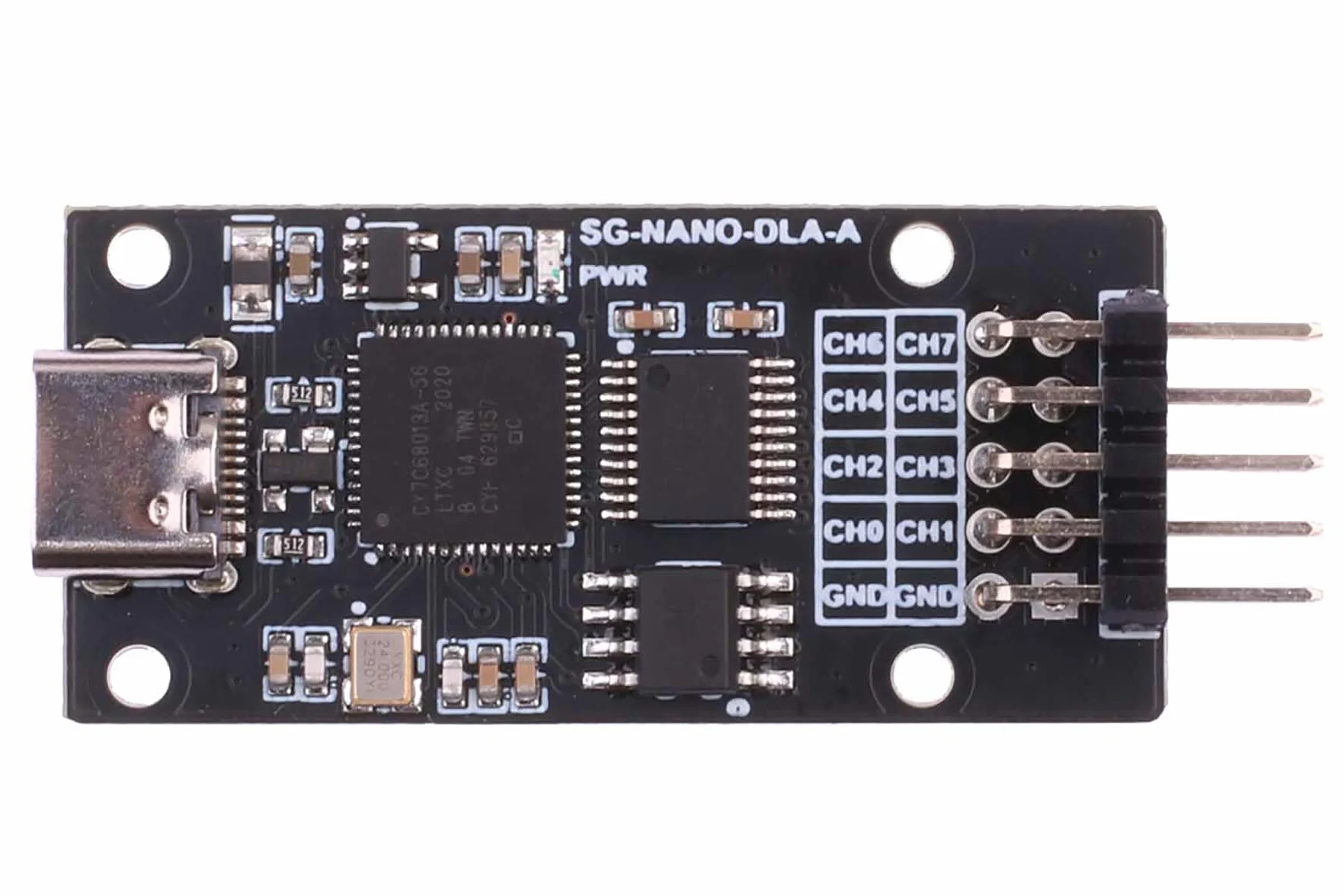 8 kanałów Mini USB Logic Analyzer Base on CY7C68013A chip z Sigrok PulseView maksymalna szybkość próbkowania 24 MHz