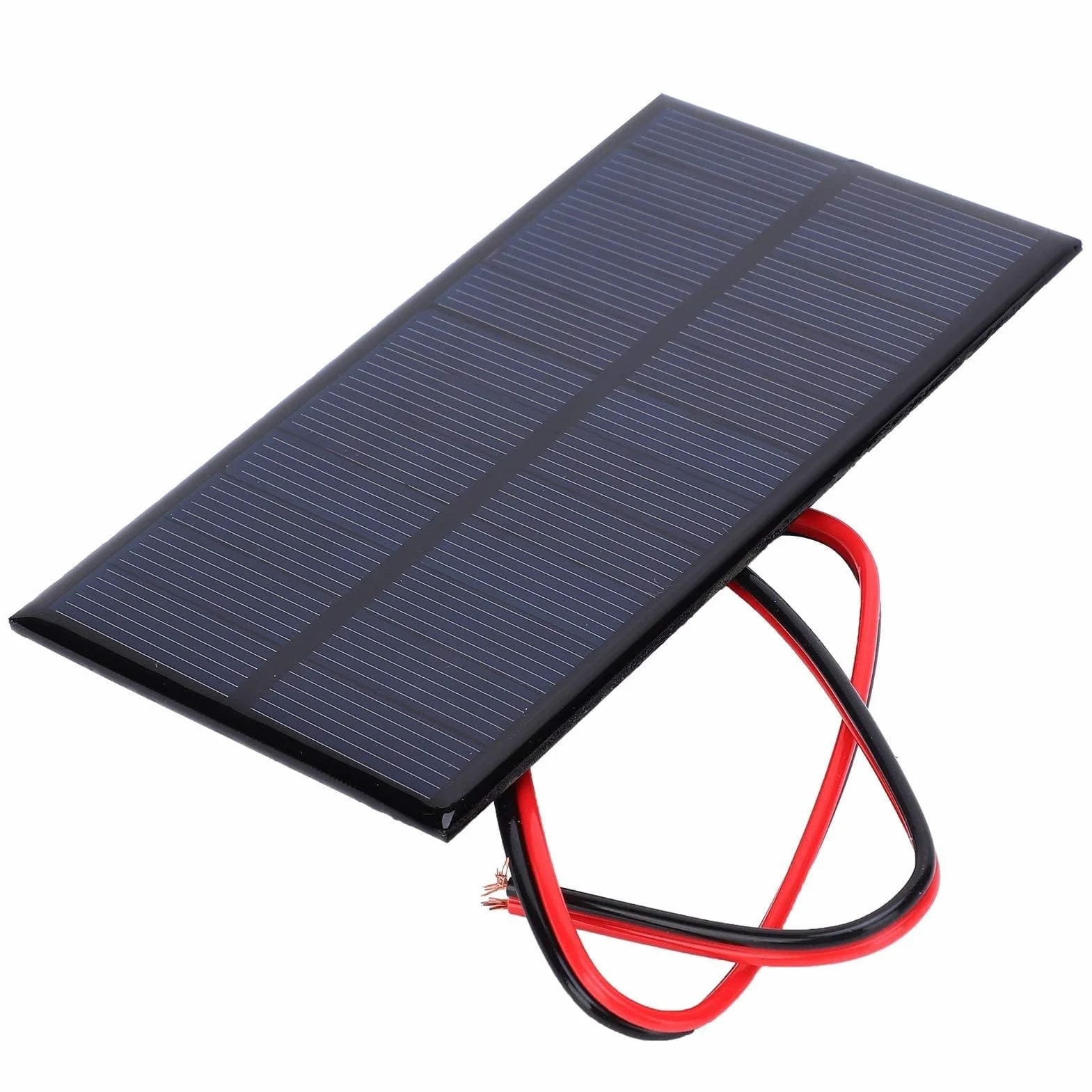 3szt Panel słoneczny Moduł solarny, DC 6V 1W Polikrzemowy Panel słoneczny Ogniwo Moduł mocy Ogniwo słoneczne Fotowoltaiczne z kablem 30cm