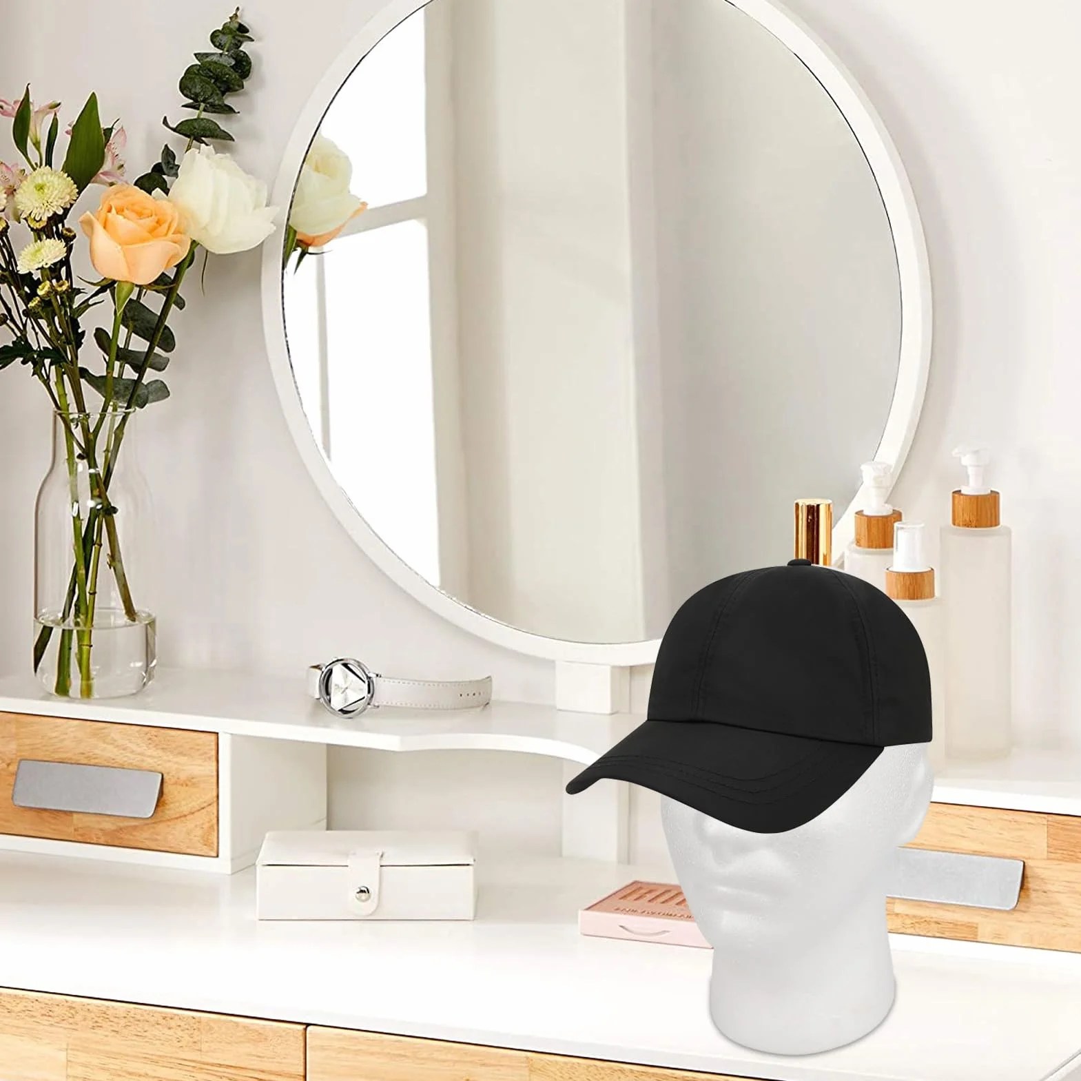 Wig Mannequin Head Stand, Hat Display Head, Male Head Stand, Foam Hat Display