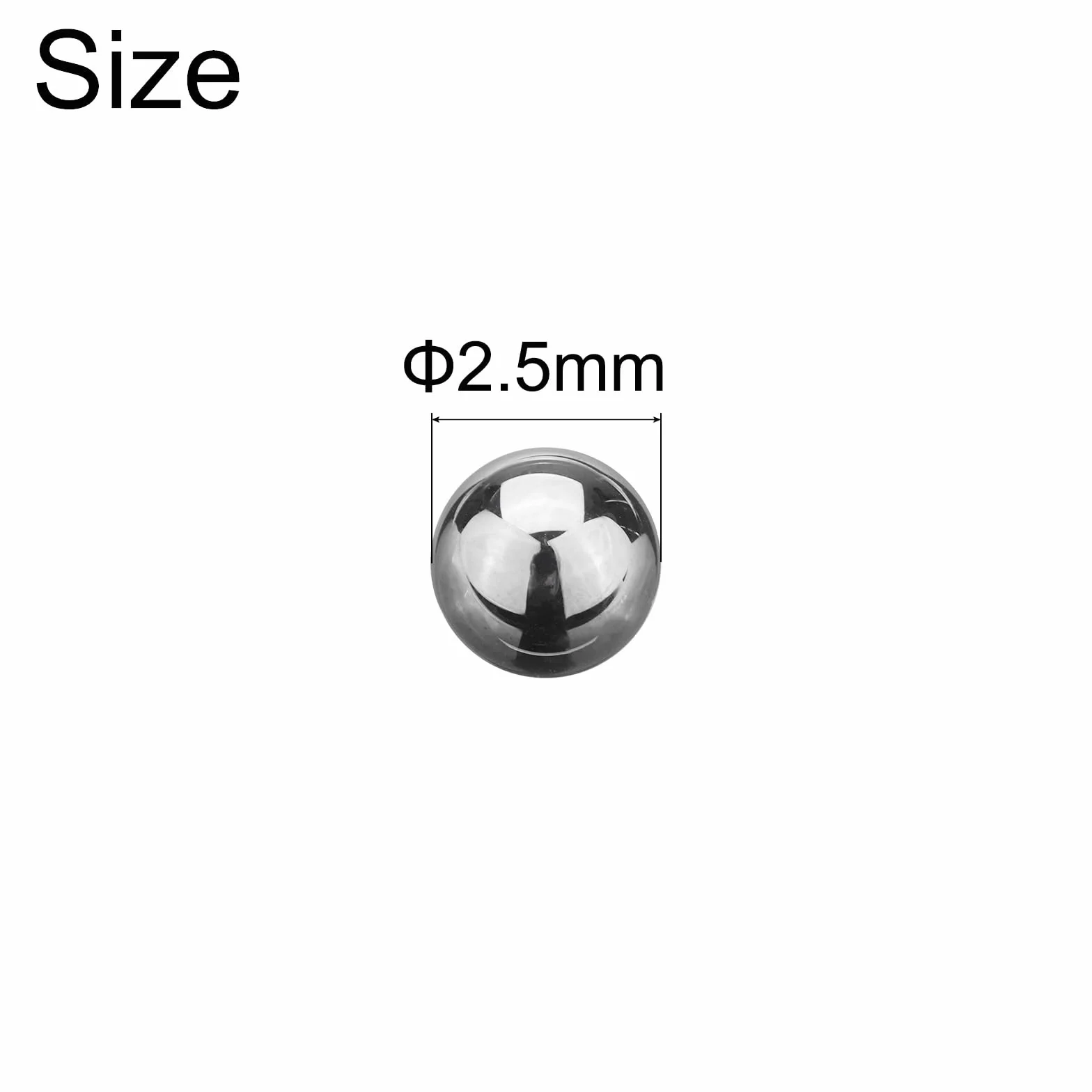 QUARKZMAN 20 szt. łożyska kulkowe ze stali wolframowej 2,5 mm węglik wolframu precyzja kula G5