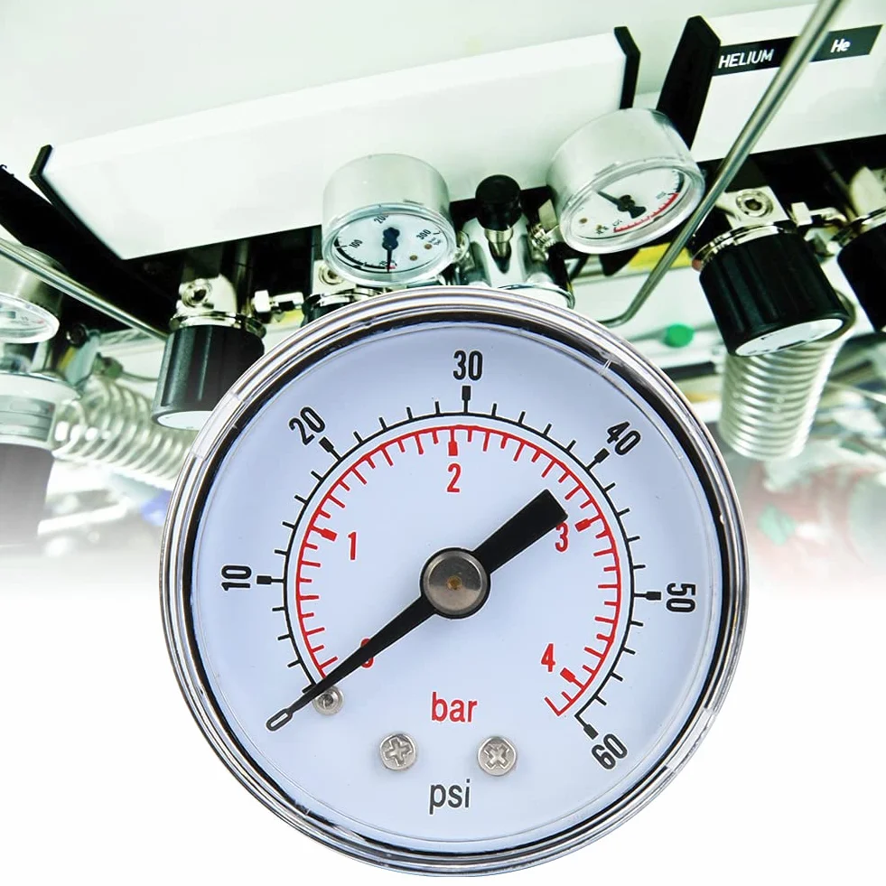 Manometr 10 Bar 1/8" BSPT Gwint 0-60psi 0-4bar do Wody Powietrza Oleju