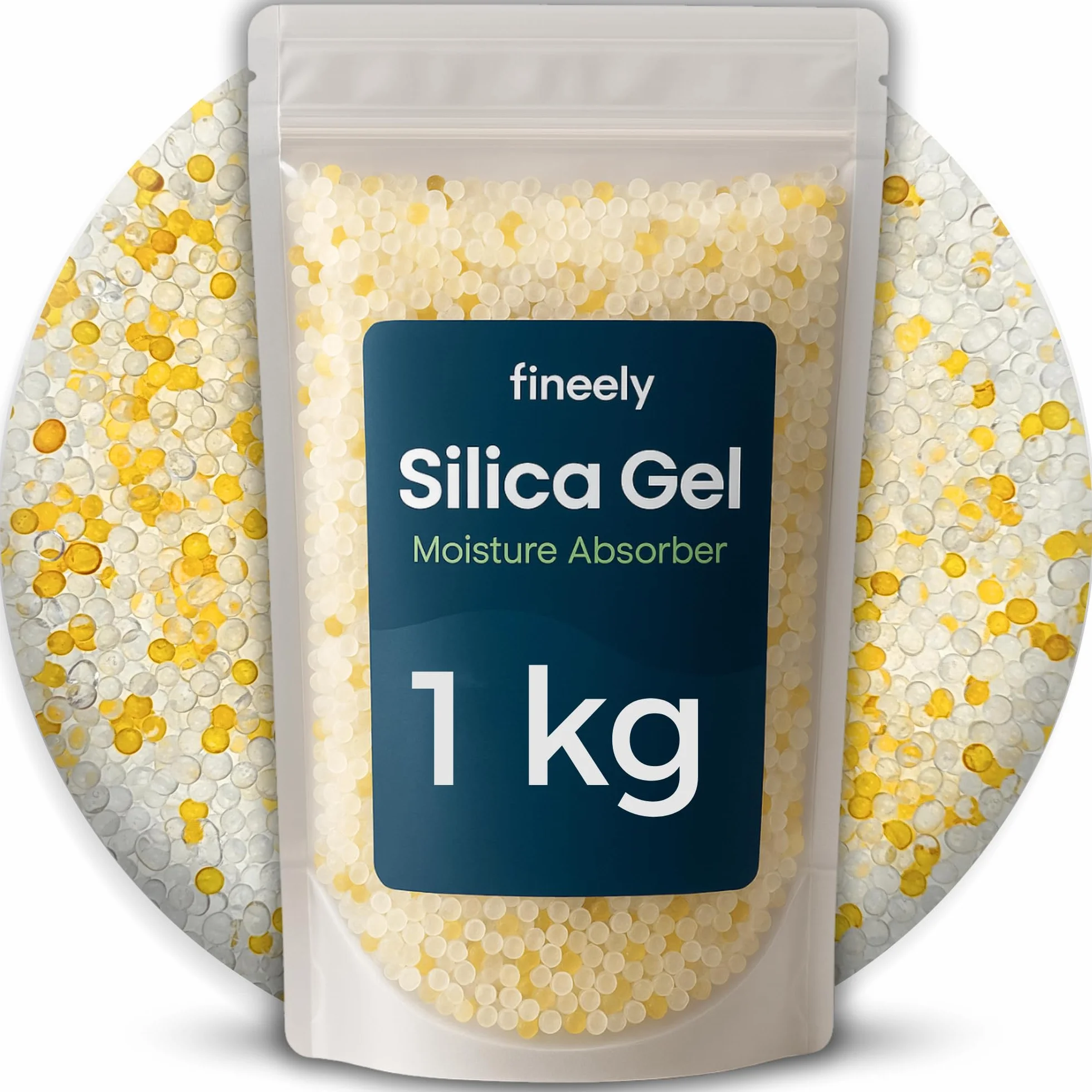 Silica Gel DUO środek osuszający 1 kg kuleczki 3–5 mm kontrola wilgotności