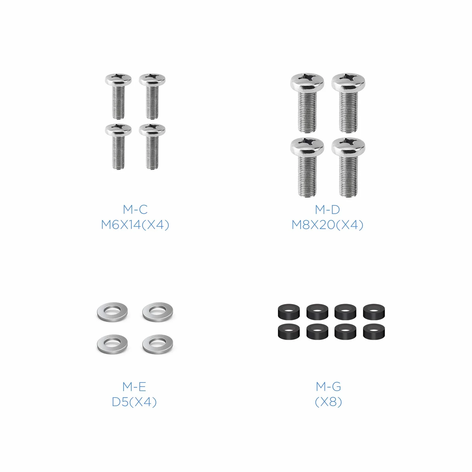 TooQ VMA0200-B adapter VESA 200 x 200 uniwersalny rozszerzenie do paneli od 23 cali do 42 cali 30 kg, czarny
