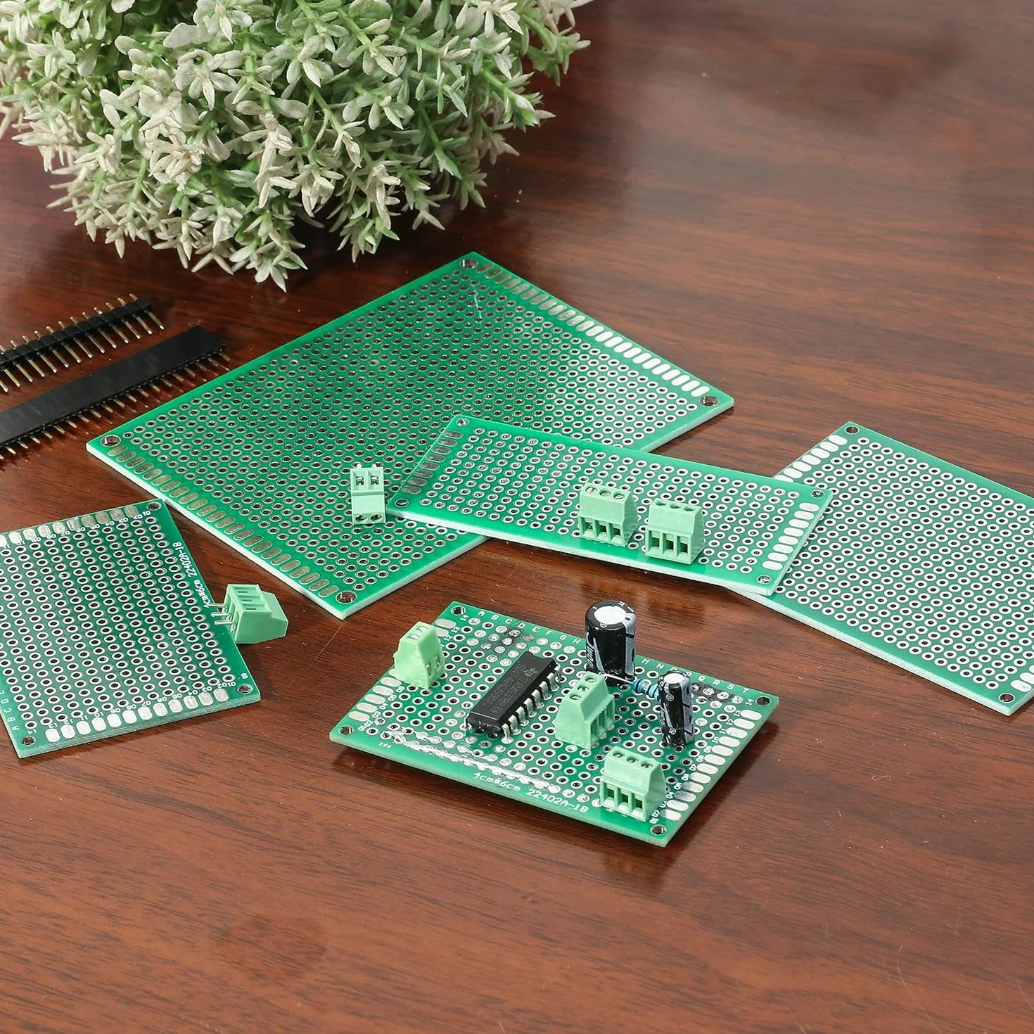 RUNCCI-YUN 48 sztuk zestaw kart PCB, 11 sztuk dwustronna płytka PCB, płytka drukowana prototypowa płytka drukowana, perforowane płytki do lutowania i majsterkowania