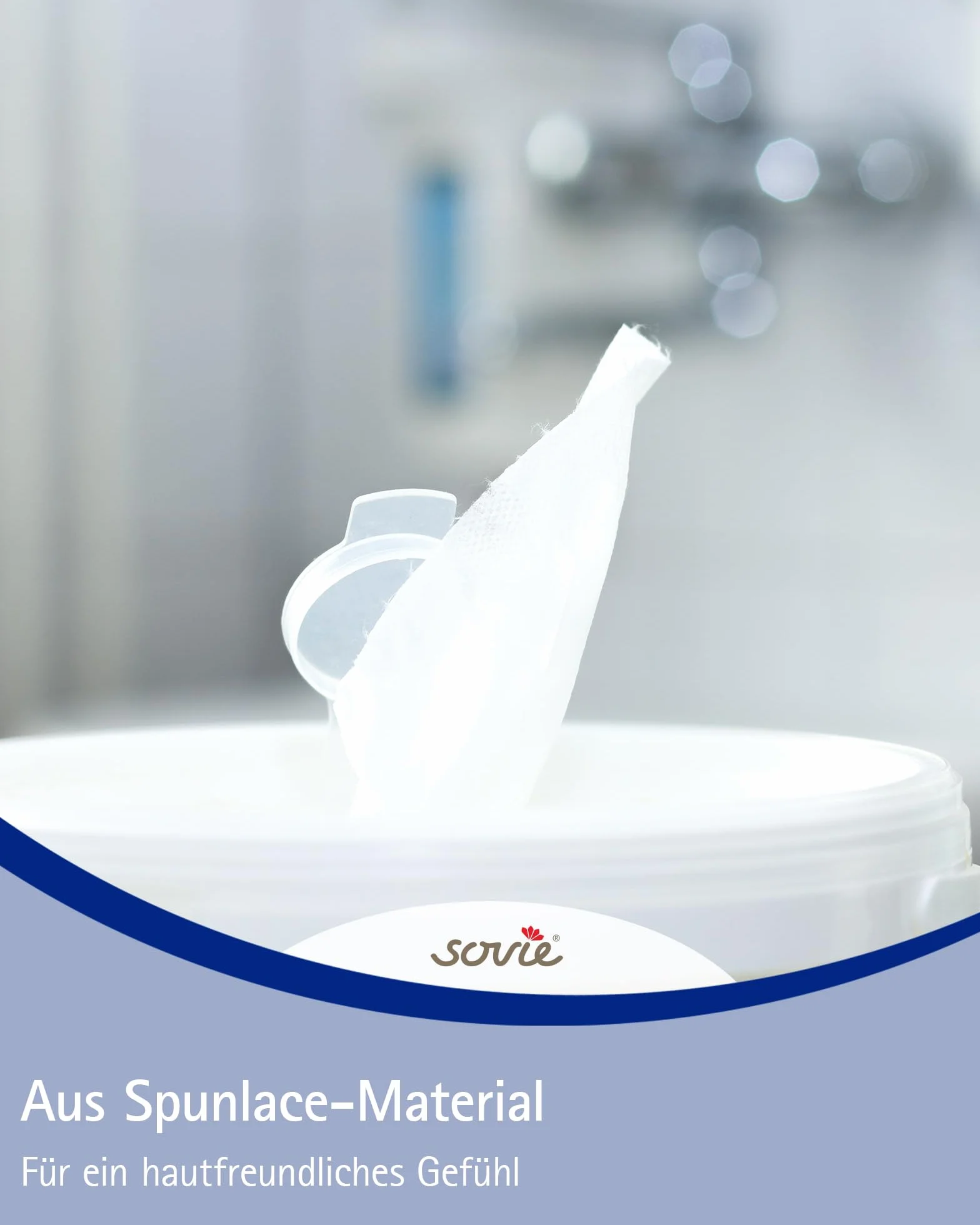 Sovie Care M-Wipes ściereczki do czyszczenia z włókniny ok. 200 odprysków | idealne do gastronomii sklepów biurowych, warsztatów | 17 x 25 cm | białe (1 rolka)