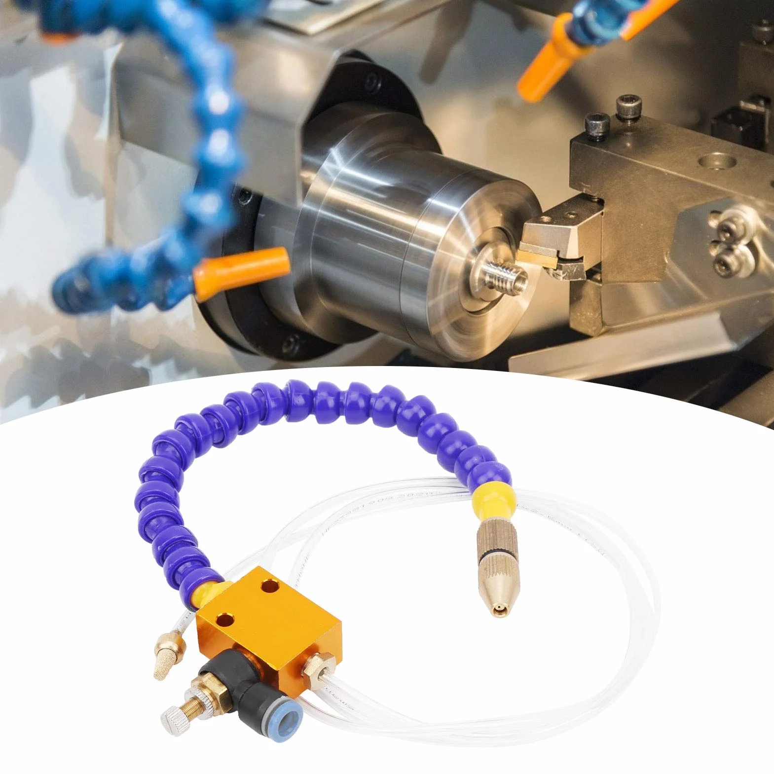 System smarowania chłodziwa do tokarki CNC 8mm z przewodem powietrznym