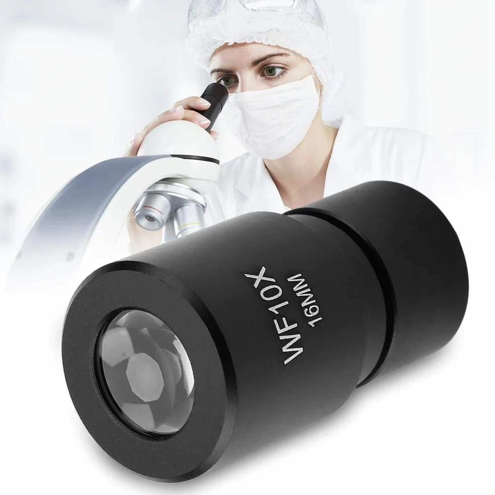 Okularek mikroskopowy szerokokątny 16 mm WF10X 23,2 mm ze skalą 0,1 mm DM-R001