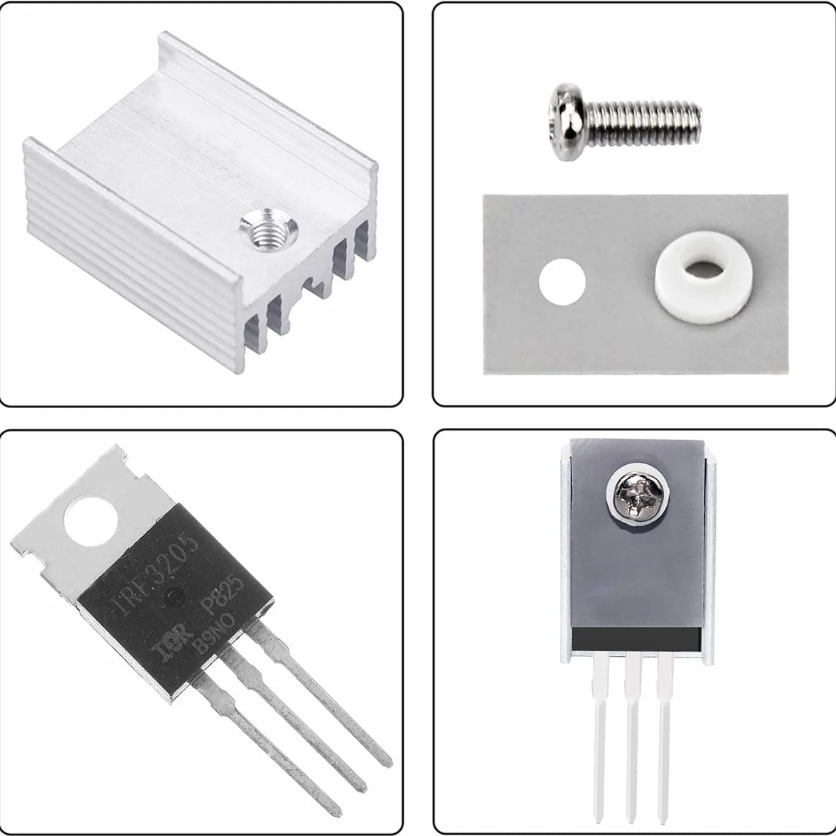 IRF3205 tranzystor MOSFET N-kanał 110A 55V TO-220AB z radiatorem