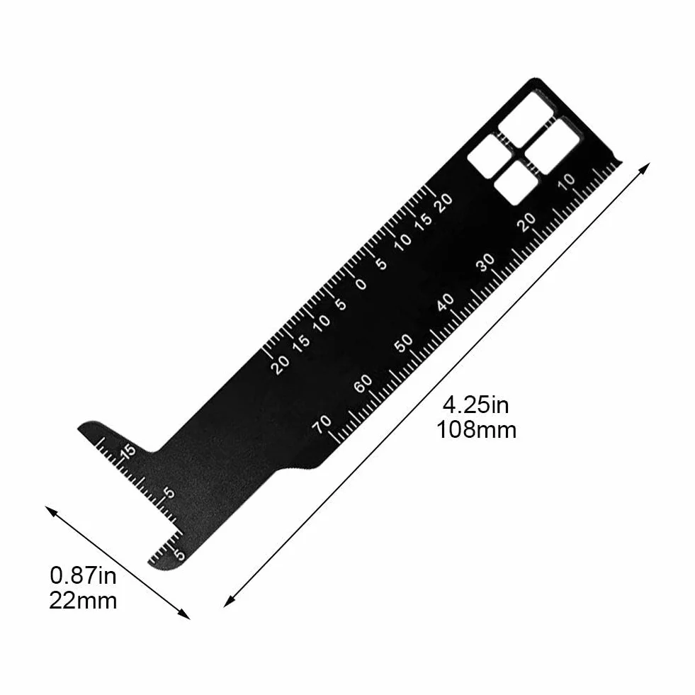 Endodontic Span Measure Scale Dwustronna linijka pomiarowa Narzędzie dentystyczne
