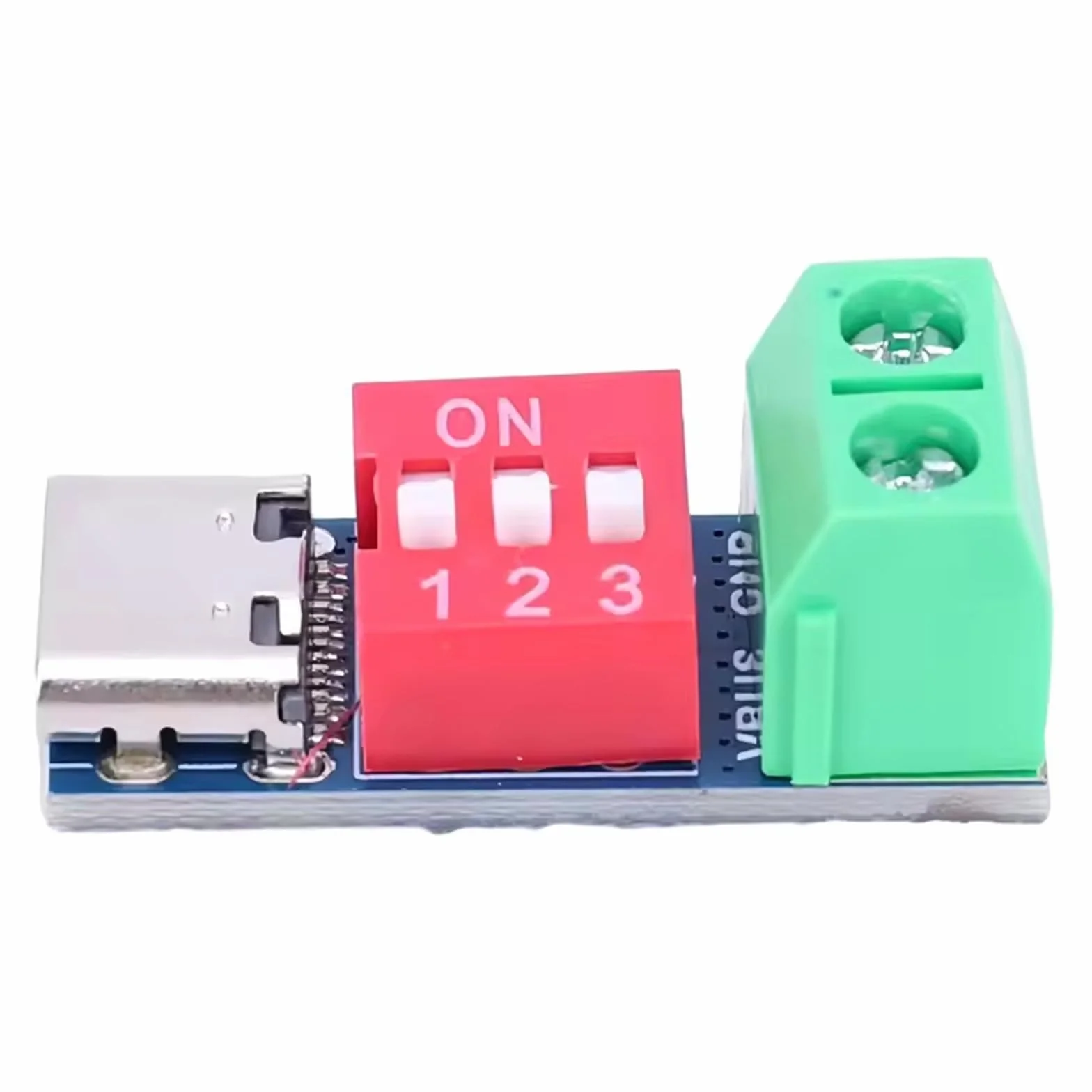 5 sztuk modułów sterujących USB C PD PD/QC Decoy Board, regulowane napięcie 5/9/12/15/20 V, 100 W, regulacja DIP, moduł Power Delivery Boost, szybkie ładowanie