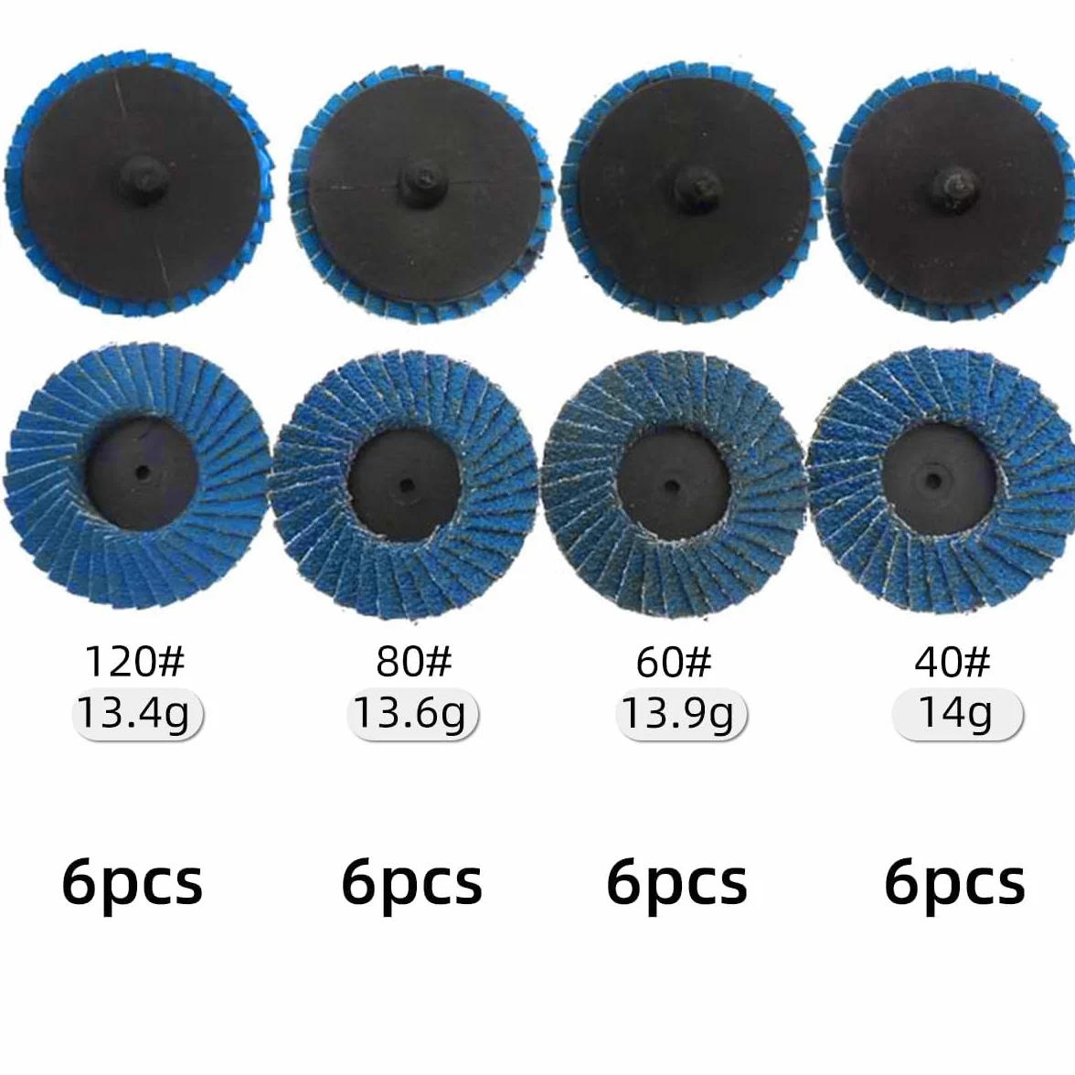 ANBOO 24 szt. tarcze wachlarzowe 50 mm tarcze szlifierskie