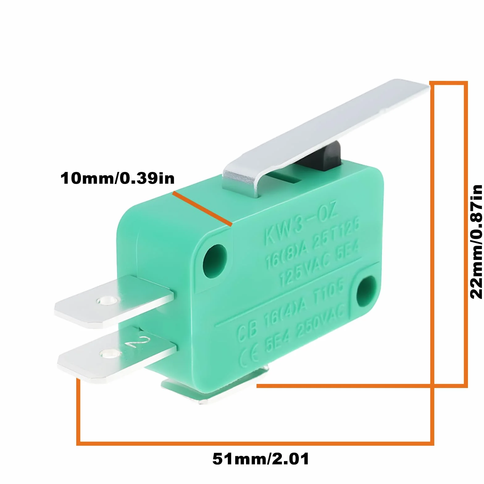 ECSiNG mikro przełączniki krańcowe KW3-OZ 16A 125/250VAC