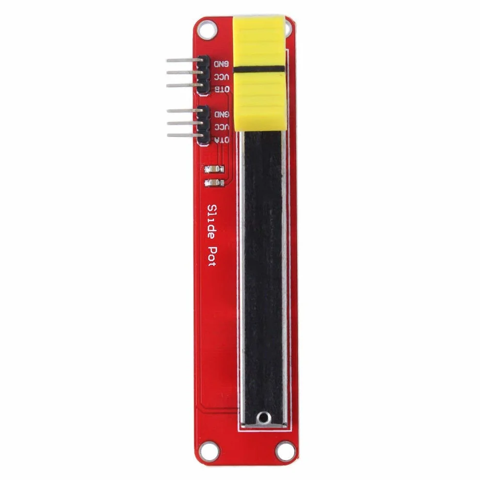 Hailege 5pcs 10K Logarithmic Slide Potentiometer Log Slide Pot Potentiometer Module Dual Output for Arduino AVR Electronic Block