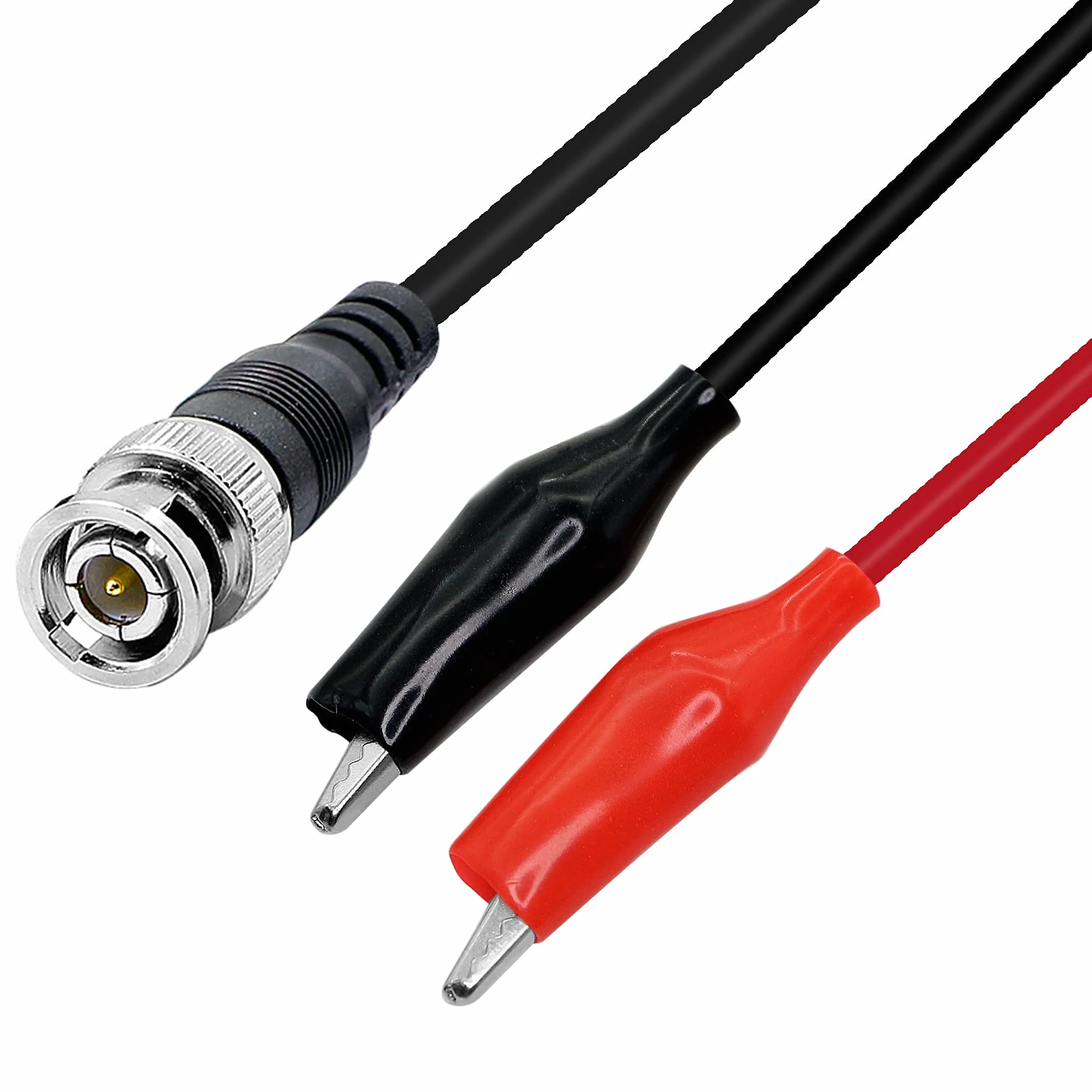 Kabel testowy BNC Q9 do oscyloskopu, podwójny klip krokodyla, 0,5m