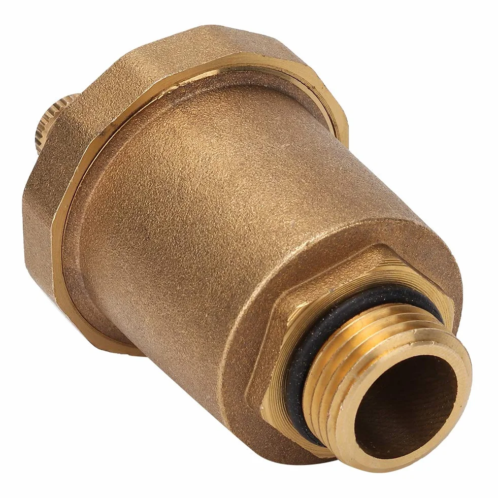 Odpowietrznik mosiężny, gwint zewnętrzny Odpowietrznik Automatyczny zawór odpowietrzający jednokierunkowy G1 / 2 "Zawór odpowietrzający z gwintem zewnętrznym G1 / 2" z gwintem zewnętrznym