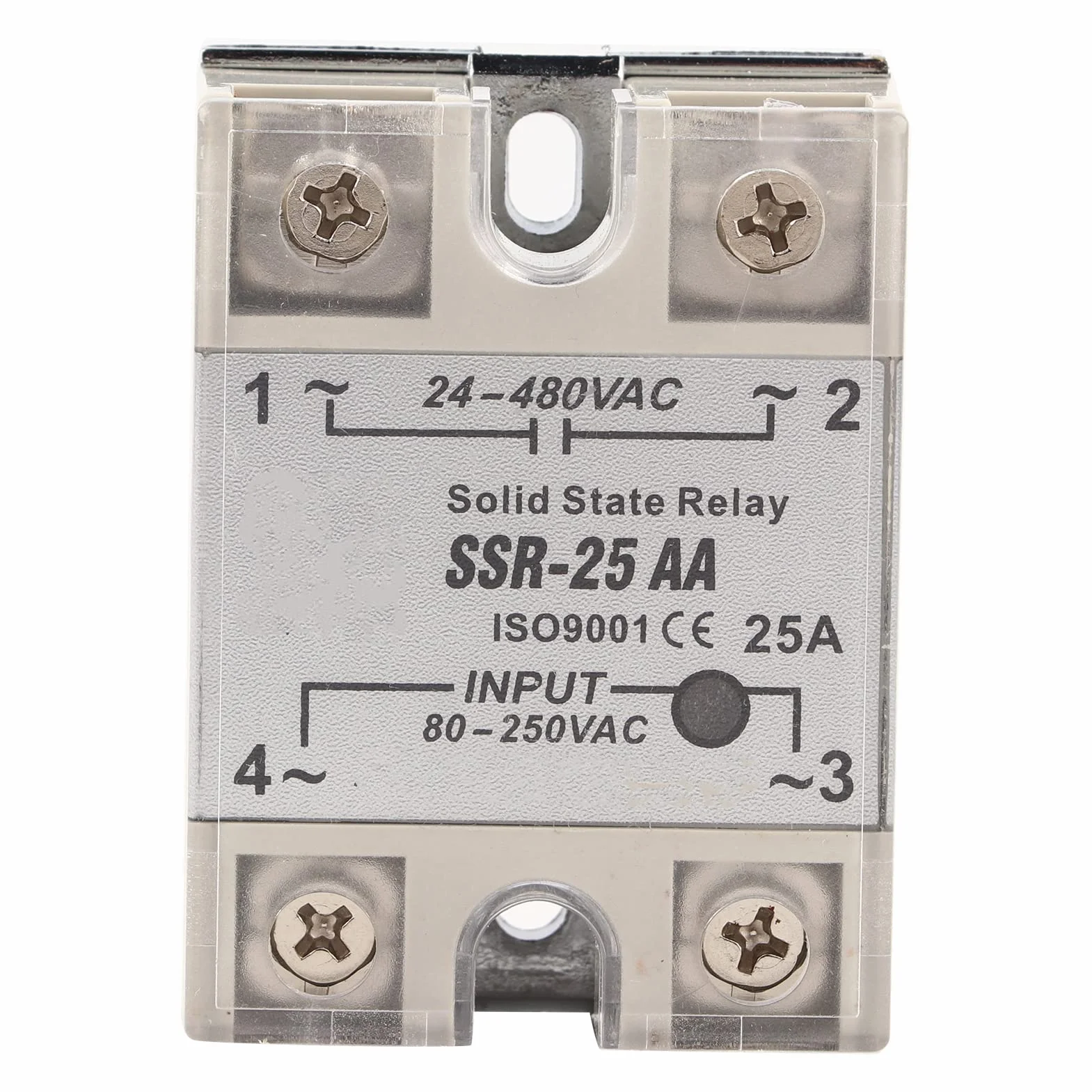 Przekaźnik Półprzewodnikowy SSR-25 AA 25A 240V AC 90-250V AC 24-480V AC
