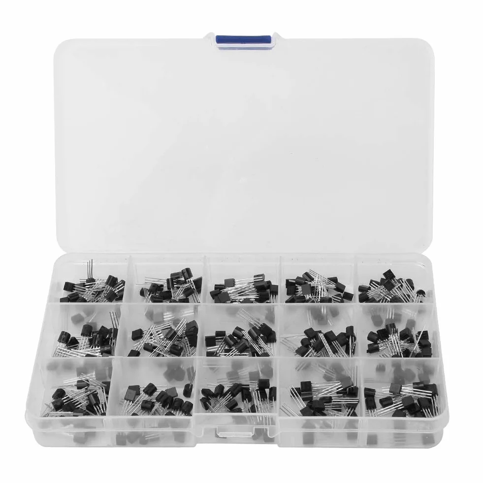 Asortyment S9012 S9013 S9014 S8050 S8550 2n3904 2n3906 Bc327 Bc337 Tl431 Mpsa42 Mpsa92 A1015 C1815 13001 zestaw Asortyment Transportu Systemy urządzeń półprzewodnikowych